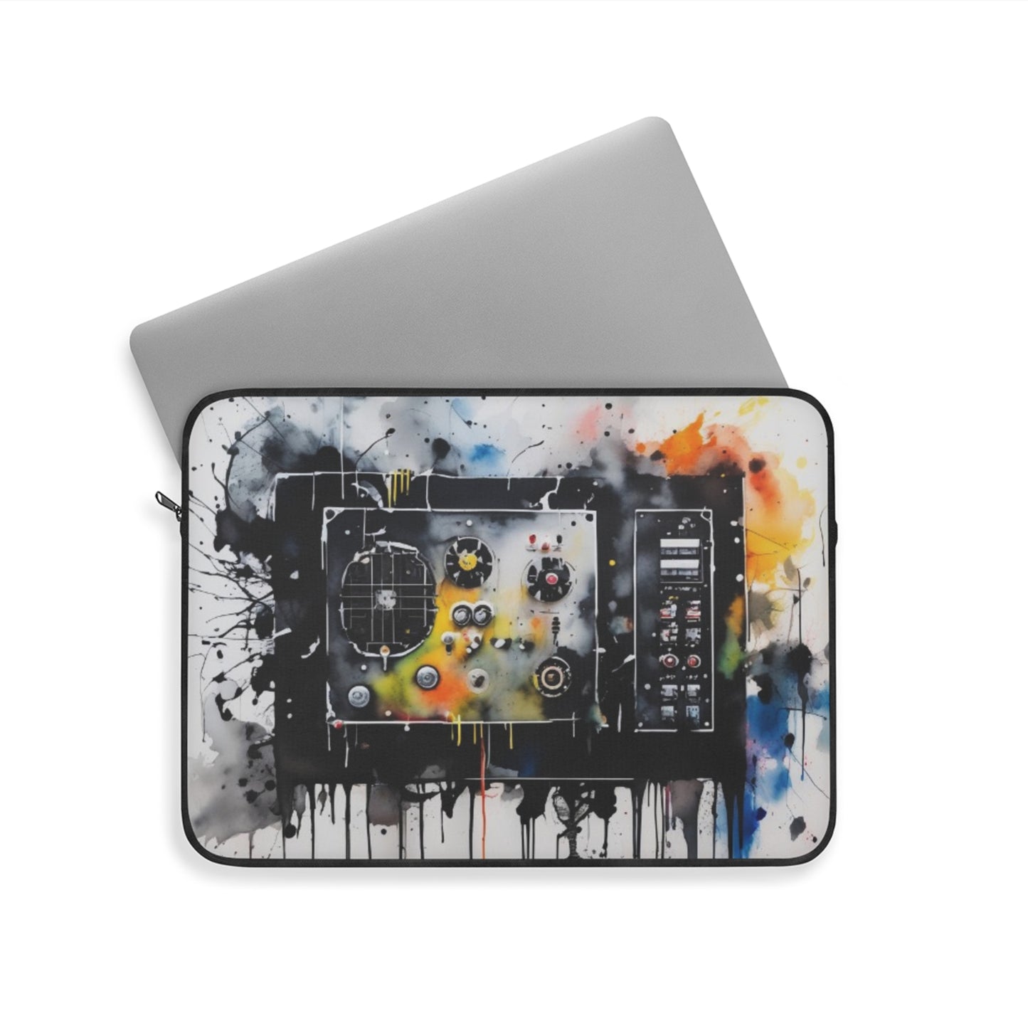Laptop Sleeve, computer sleeve, laptop case, laptop bag. Abstract art design.
