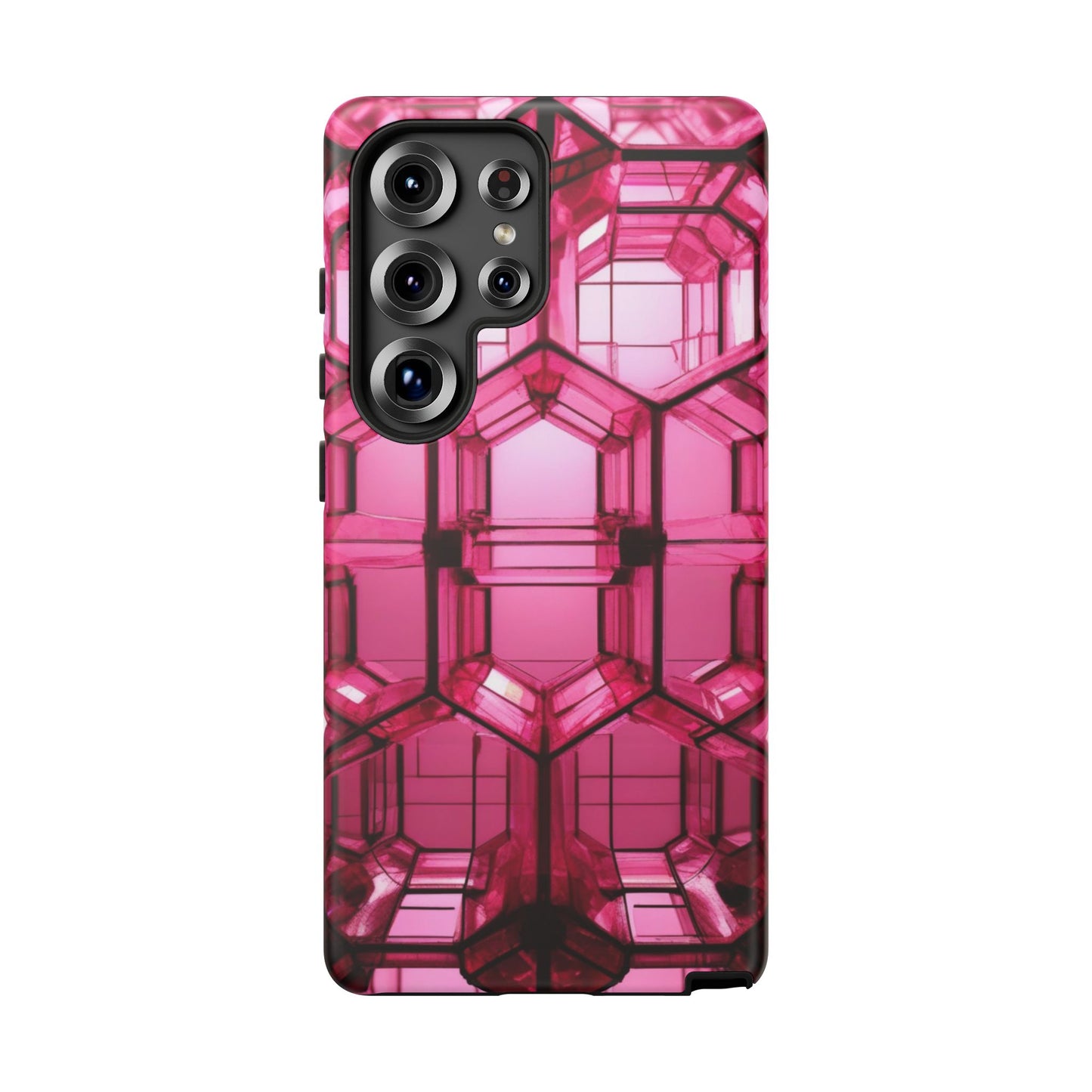 Stylish Tough Phone Case for Samsung Galaxy S25/S24/S23 - Pink, Gifts for Her, New Phone Case