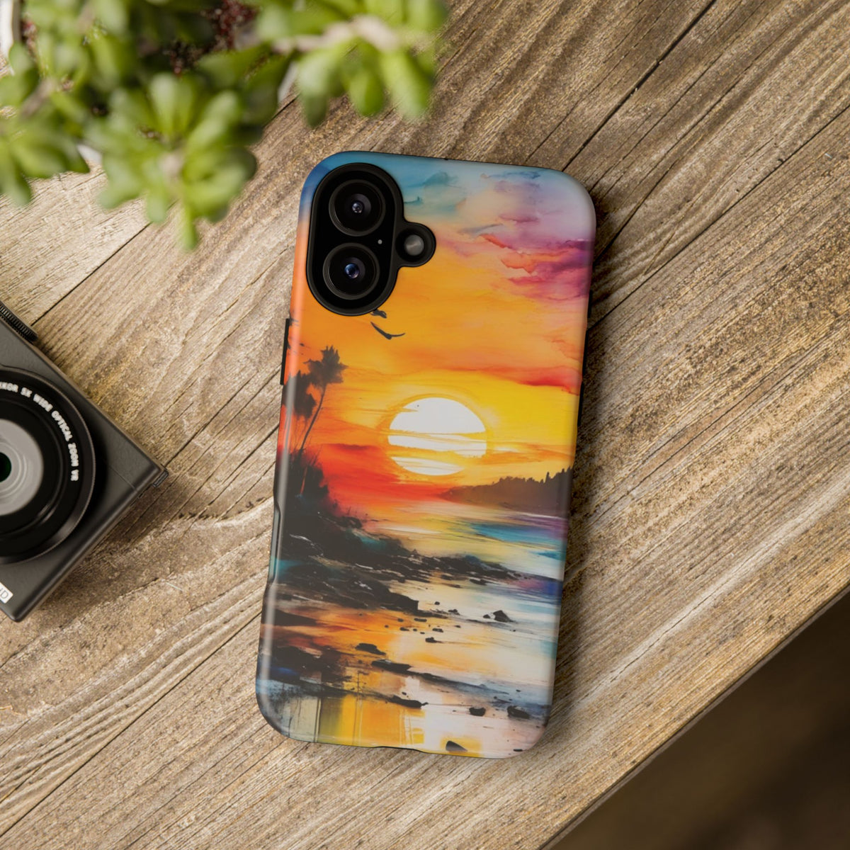 iPhone Tough Case Phone Case for iPhone 16/16 Plus/16 Pro/16 Pro Max – Dual Layer, Matte/Glossy Finish, Wireless Charging Compatible
