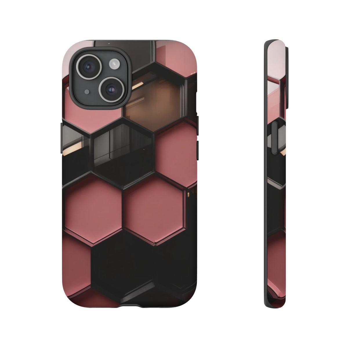 iPhone Tough Case Phone Case for iPhone 14\15\16\17 – Dual Layer, Matte/Glossy Finish, Wireless Charging Compatible