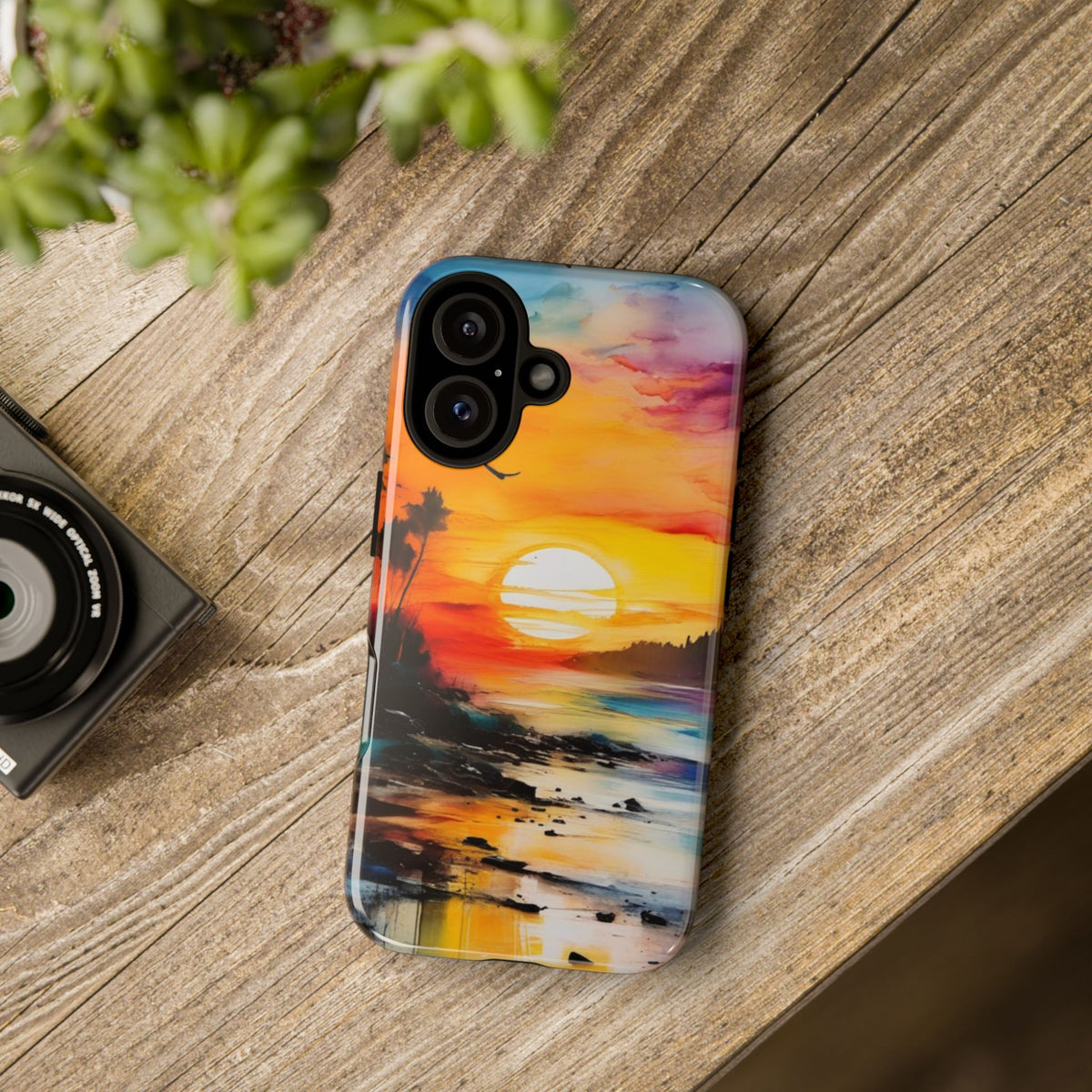iPhone Tough Case Phone Case for iPhone 16/16 Plus/16 Pro/16 Pro Max – Dual Layer, Matte/Glossy Finish, Wireless Charging Compatible