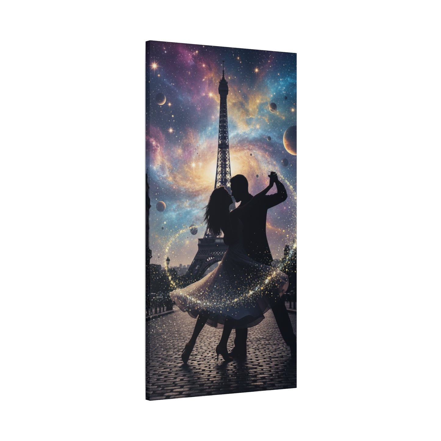 Canvas Print – Modern Wall Art, Matte Canvas, Ready to Hang, Home & Office Décor, Modern Wall Décor, Romantic Paris Dance Canvas Print — Couple Wall Art, Canvas Wall Decor