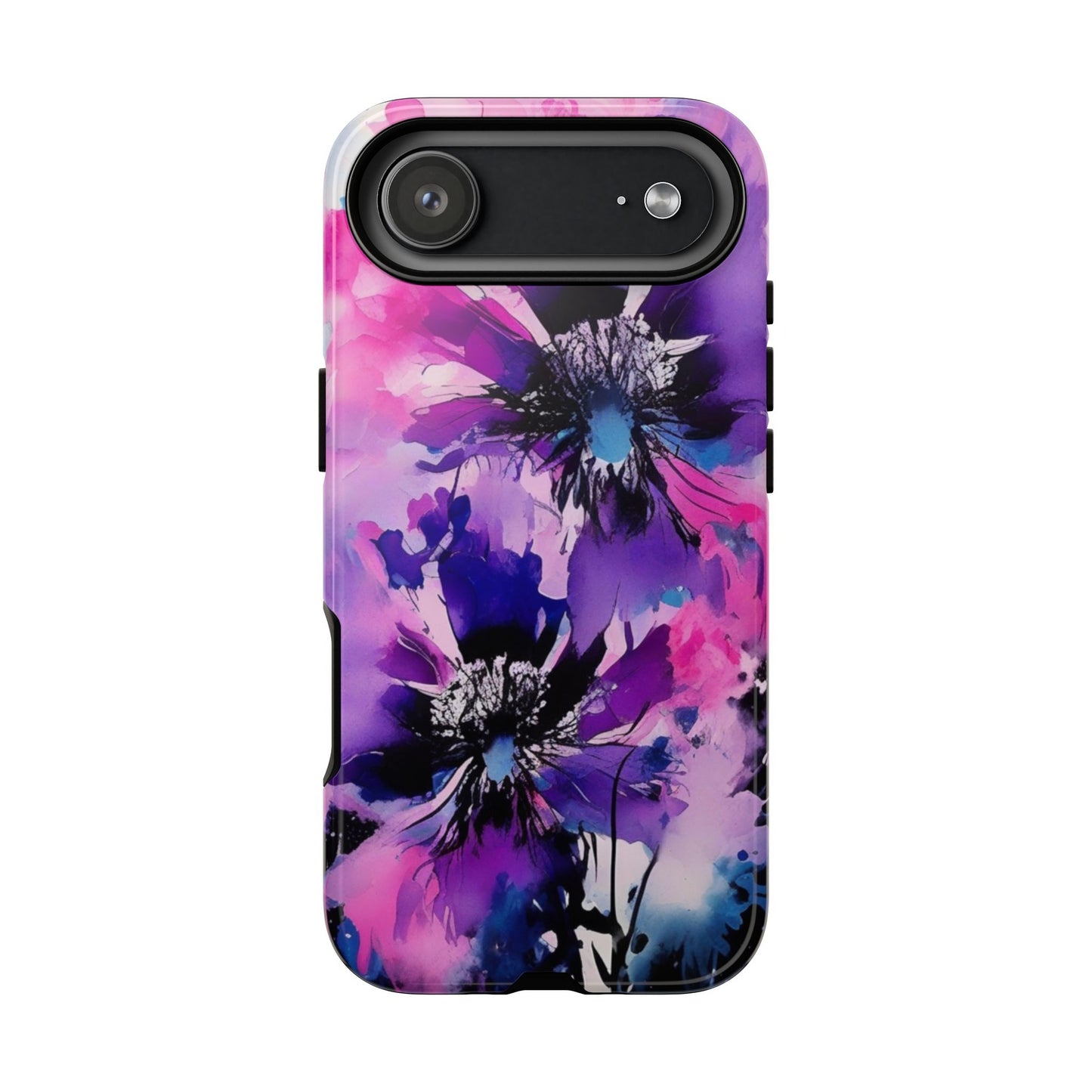 Floral Phone Case for iPhone 17\16\15\14\- Tough Cases, Stylish Cell Phone Cover, Floral Design, Gift for Her, Tech Accessory, Flower Print Phone Cover