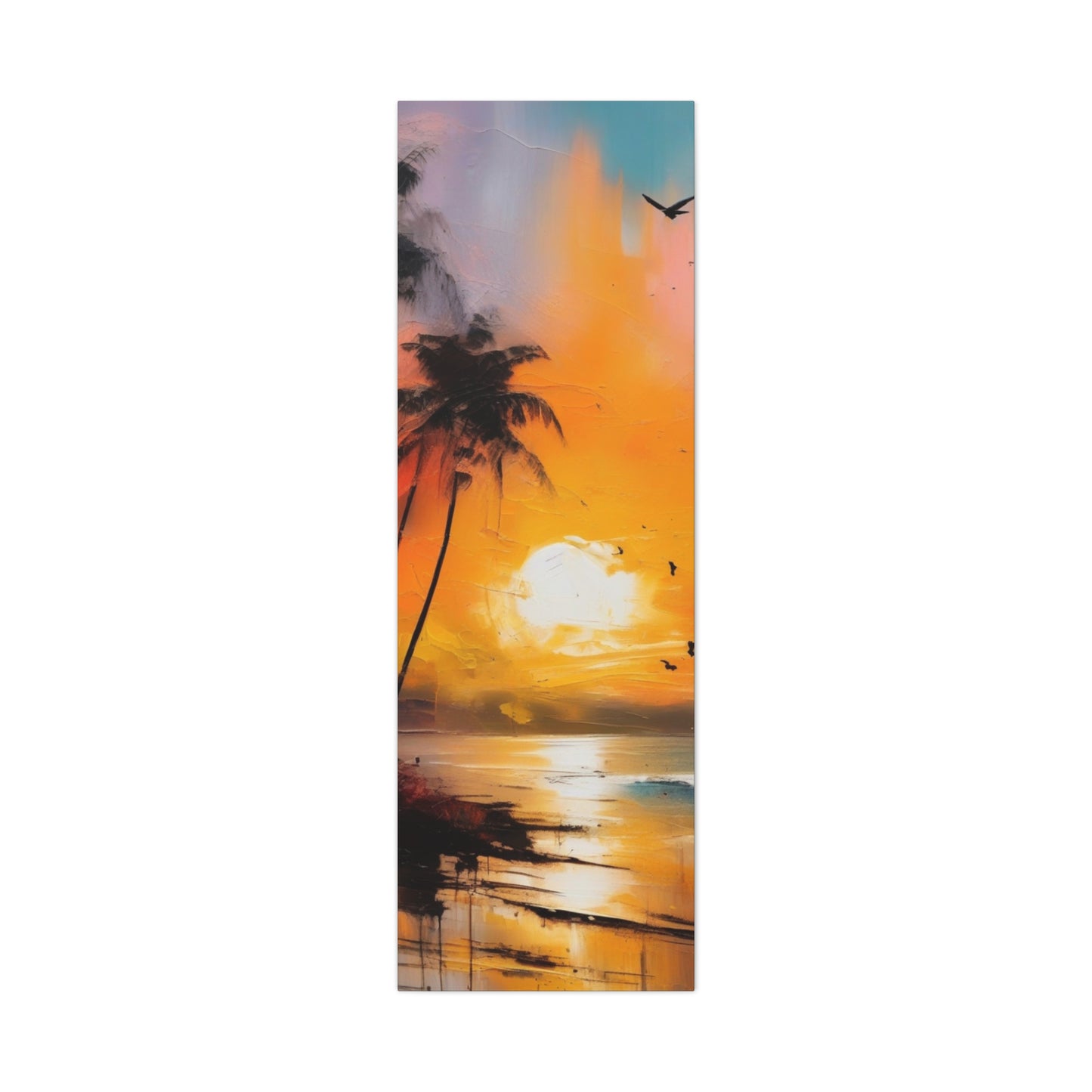 Abstract Art Canvas Print – Modern Wall Art, Digital Artwork, Matte Canvas, Ready to Hang, Home & Office Décor, Modern Wall DécorTropical Sunset Canvas Art - 1.25" Stretched Wall Decor for Home