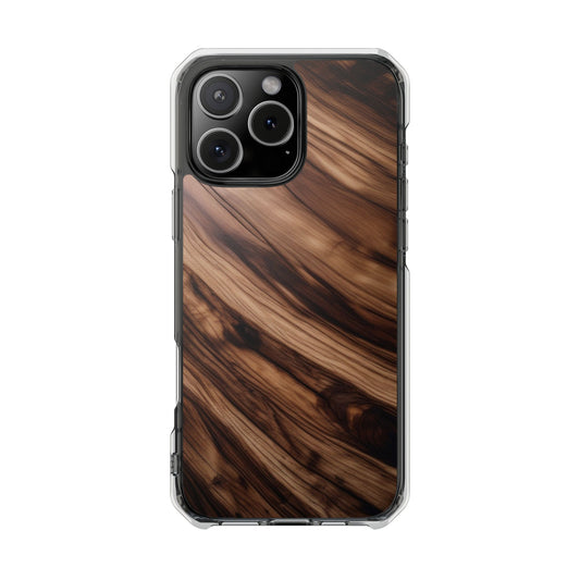 Magnetic Phone Case for iPhone 16/15/14 - Stylish Wood Texture, Durable Protection, Perfect Gift for Him/Her, Ideal for Any Occasion