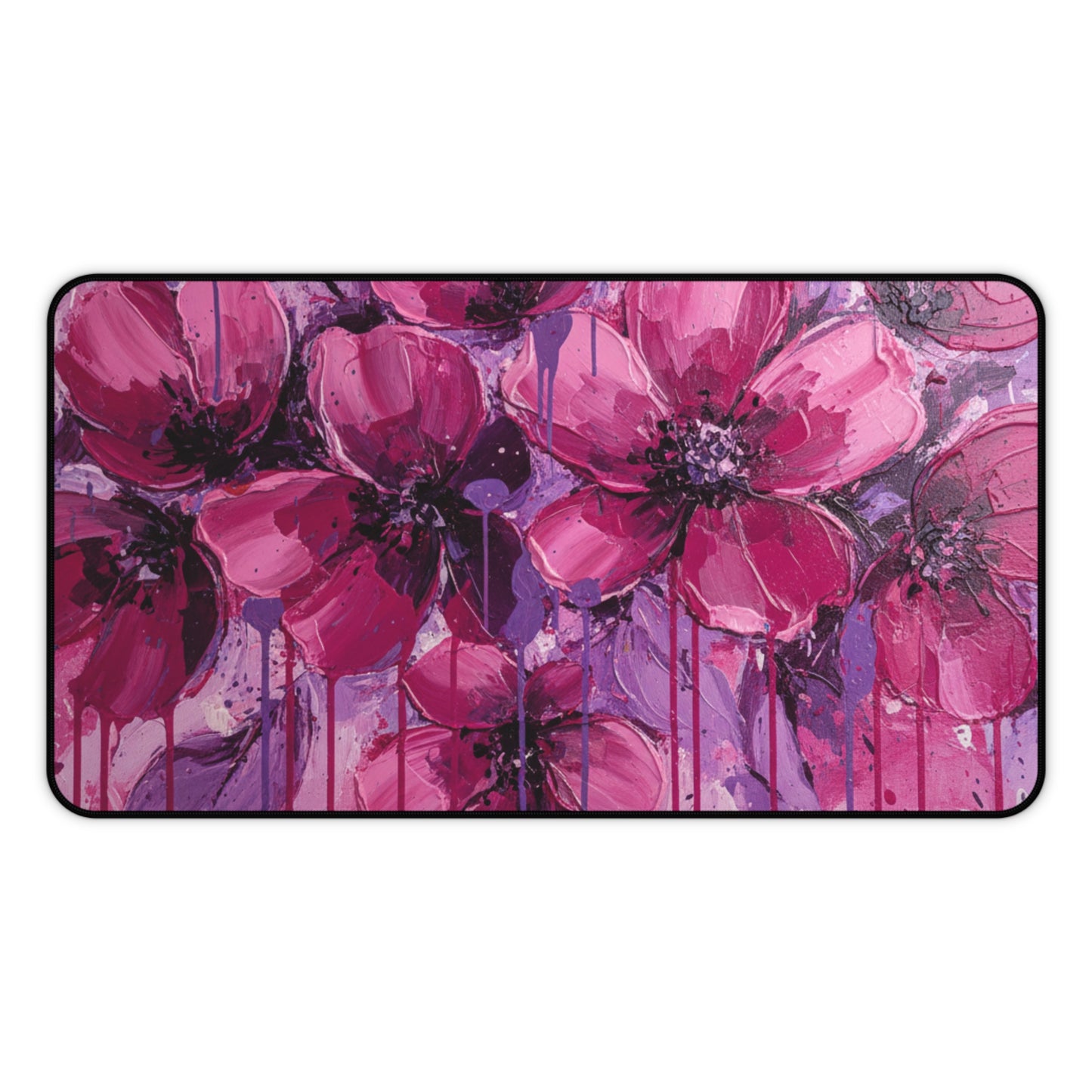 Large Gaming Mouse Pad – Premium Mouse Pad & Tech Accessory for Home & Office, Premium Desk Mat, Gaming Mouse Pad, Non-slip, Floral Desk Mat — Pink Mouse Pad for Home Office