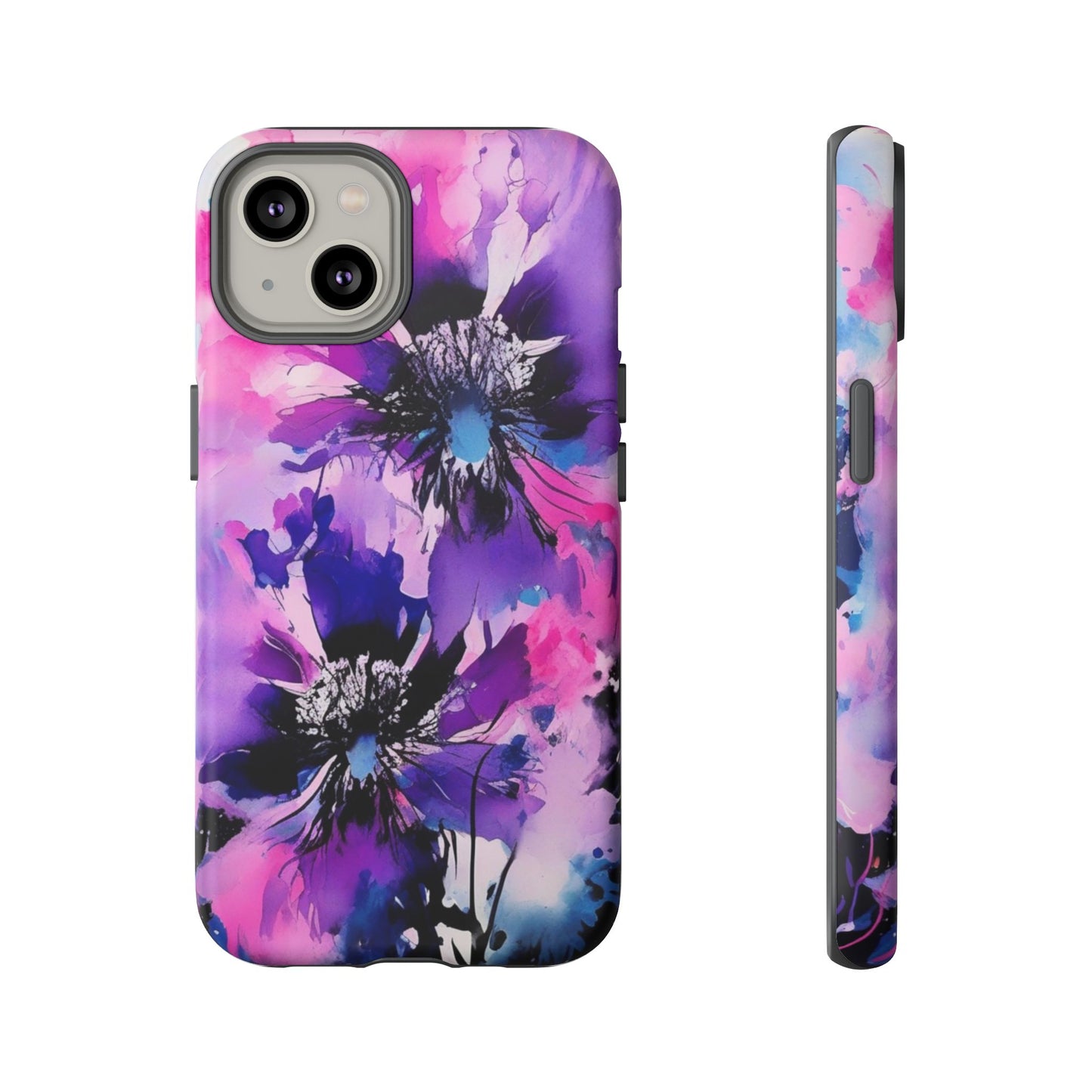 Floral Phone Case for iPhone 17\16\15\14\- Tough Cases, Stylish Cell Phone Cover, Floral Design, Gift for Her, Tech Accessory, Flower Print Phone Cover