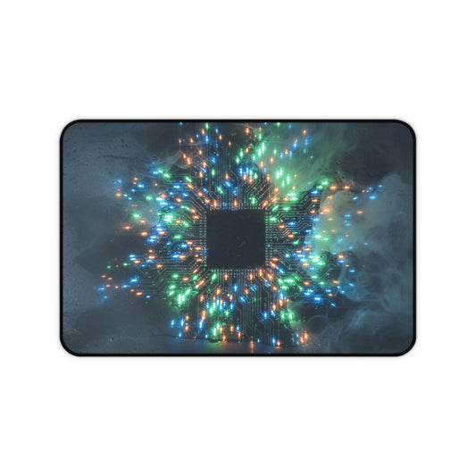 Large Gaming Mouse Pad – Premium Mouse Pad & Tech Accessory for Home & Office, Premium Desk Mat, Gaming Mouse Pad, Non-slip, Tech Core LED Burst Desk Mat — RGB Circuit Gamer Mouse Pad