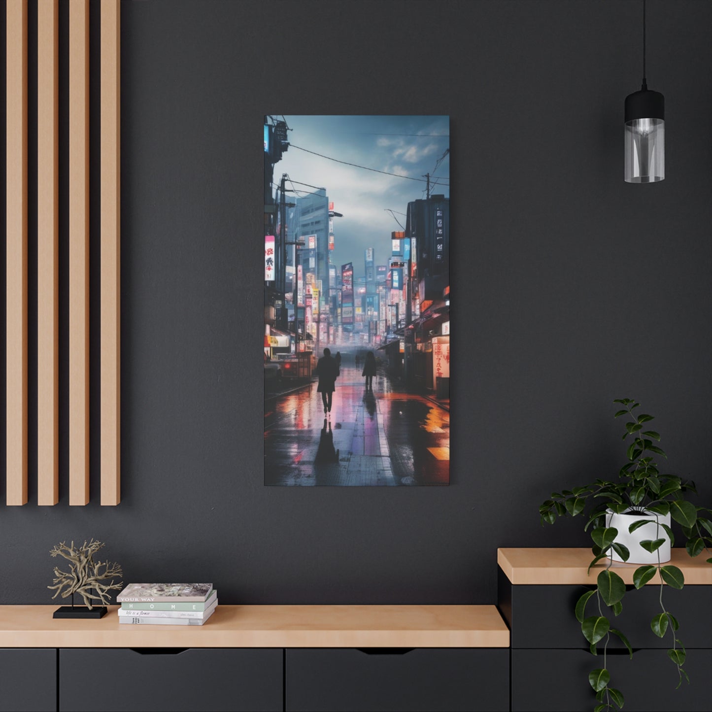 Abstract Art Canvas Print – Modern Wall Art, Matte Canvas, Ready to Hang, Home & Office Décor, Modern Wall Décor, Urban Cityscape Canvas Art - Stretched Matte 1.25"
