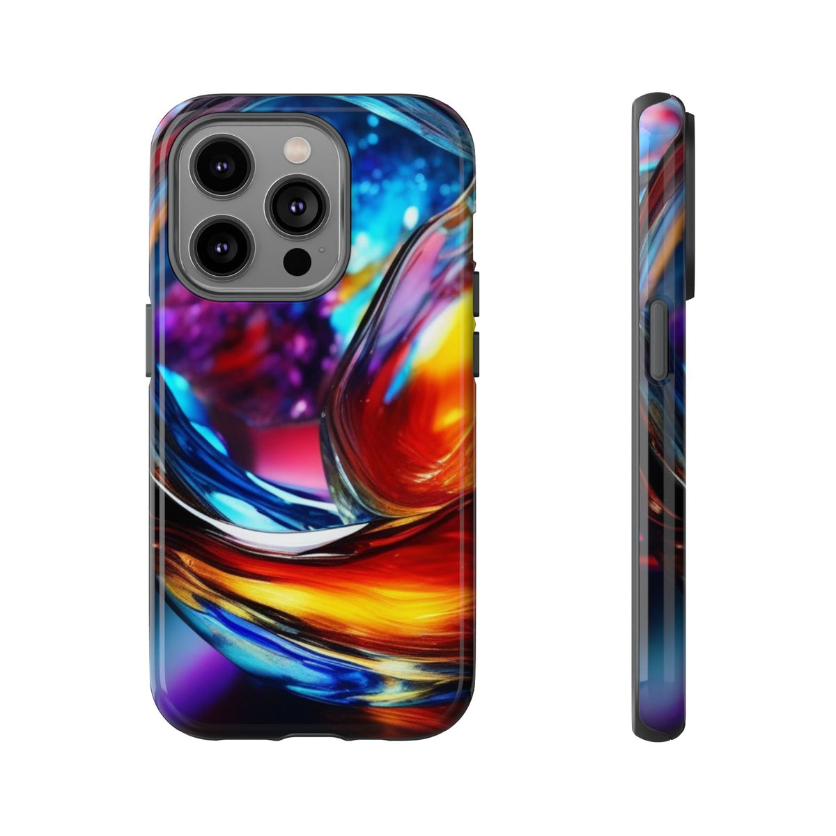 Vibrant Phone Case, Tough Cases for iPhone 17/16/15/14, Stylish Smartphone Cover, Colorful Mobile Accessories, Gift for Tech Lovers
