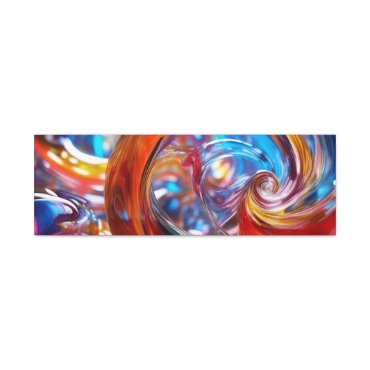 Abstract Art Canvas Print – Modern Wall Art, Matte Canvas, Ready to Hang, Home & Office Décor, Modern Wall Décor, Colorful Abstract Wall Art Canvas - Vibrant Swirl Design for Home Decor