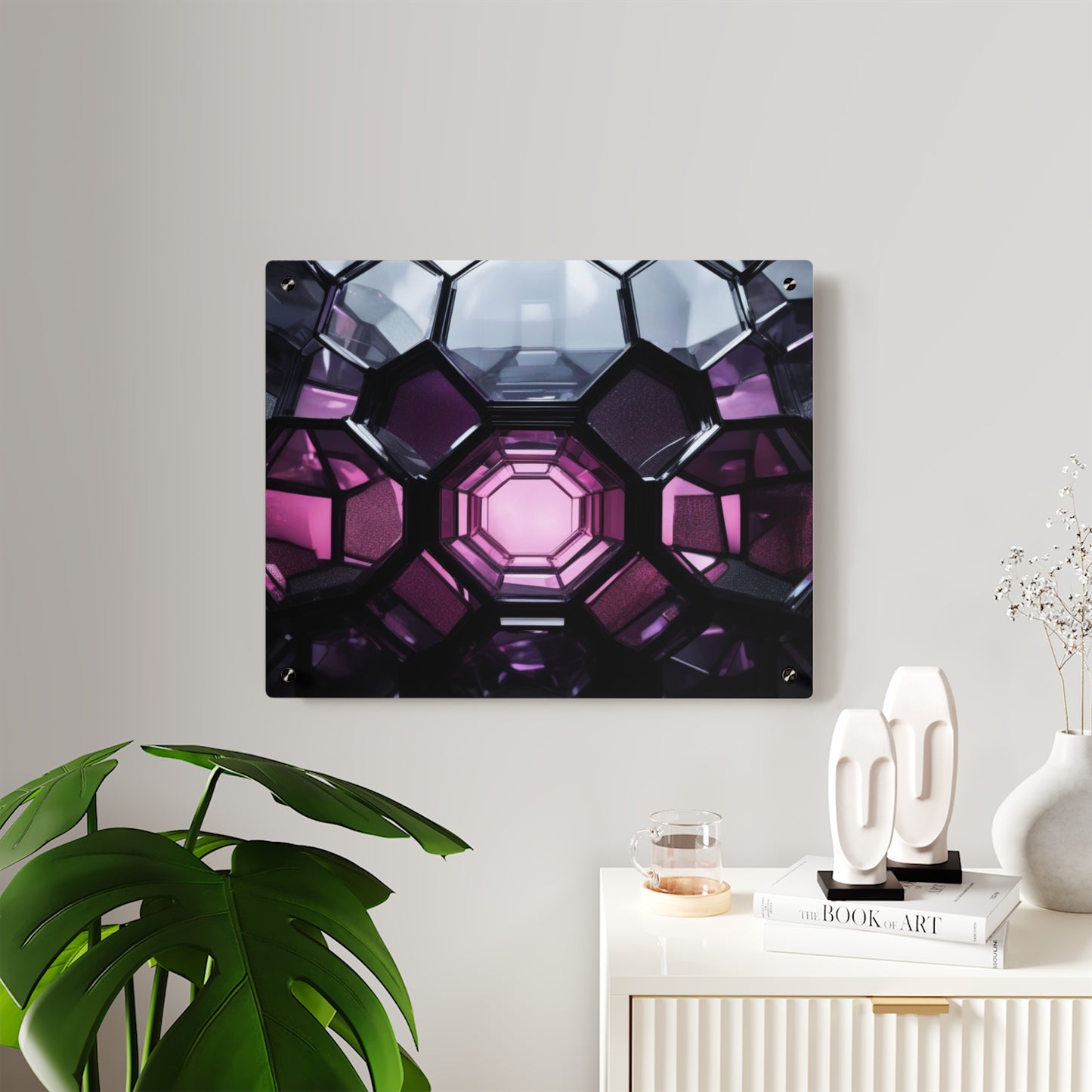 Modern Acrylic Wall Art Panels - Abstract Geometric Design, Home Décor, Wall Decoration, Unique Gift Idea, Artistic Wall Panels