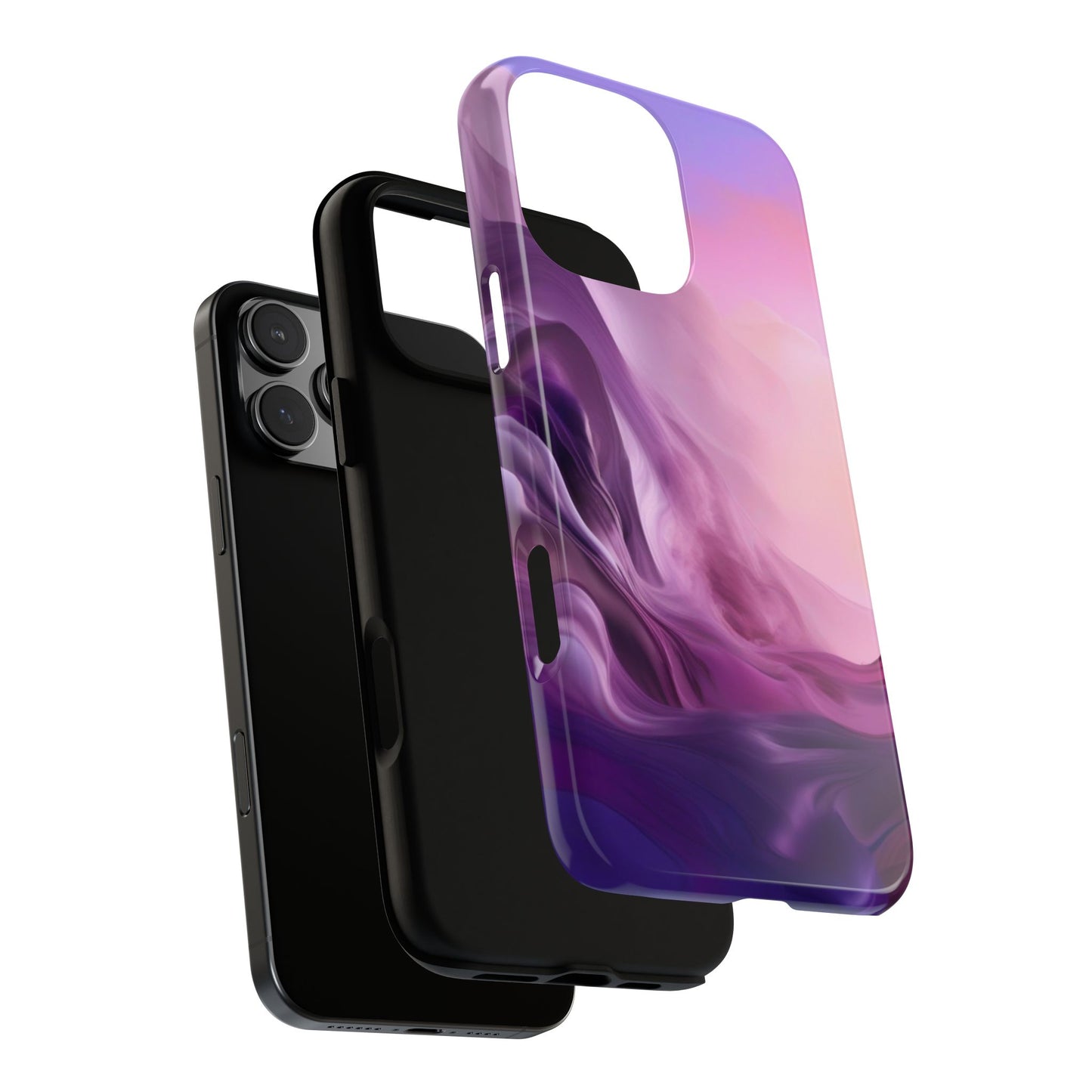 iPhone Tough Case Phone Case for iPhone 14\15\16 – Dual Layer, Matte/Glossy Finish, Wireless Charging Compatible