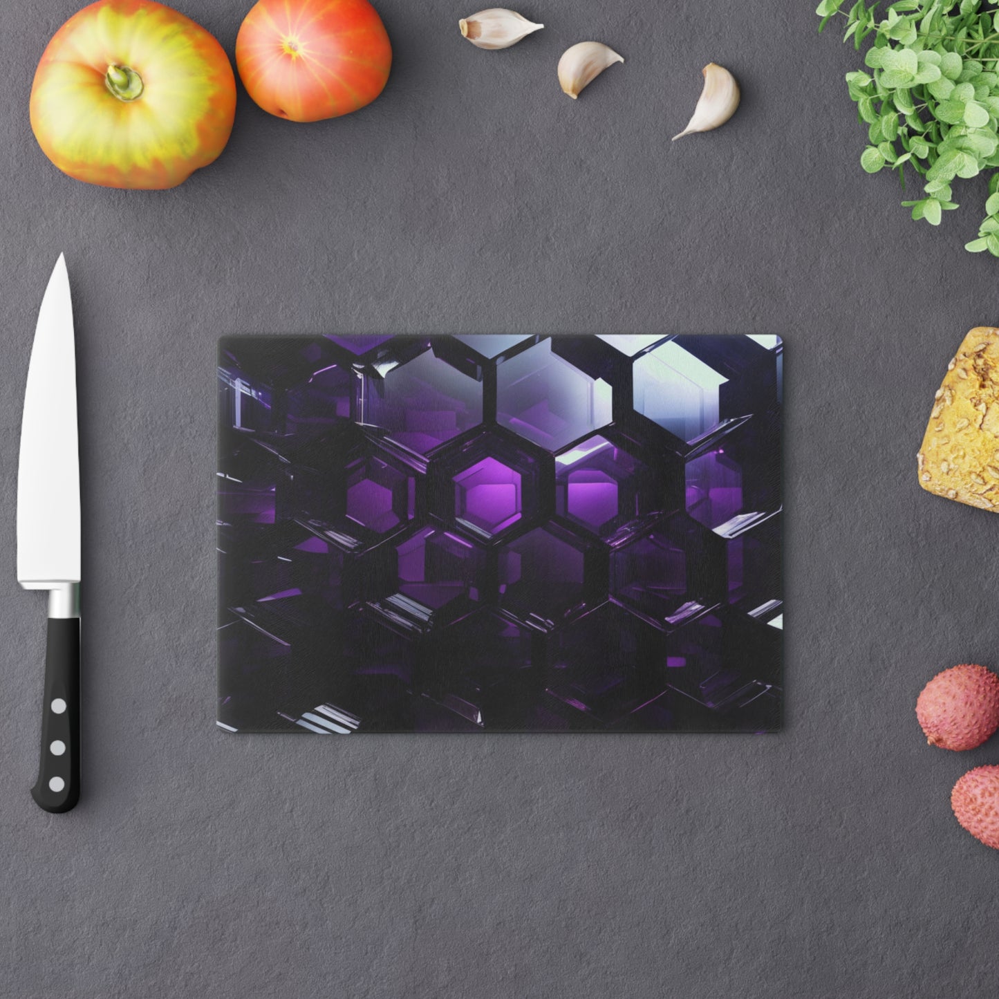 Tempered Glass Cutting Board – Hygienic, Scratch-Resistant, Dishwasher-Safe | Modern Kitchen Essential, Modern Kitchen Decor, Gift for Chefs, Housewarming, Wedding Registry, Unique Kitchen Accessory