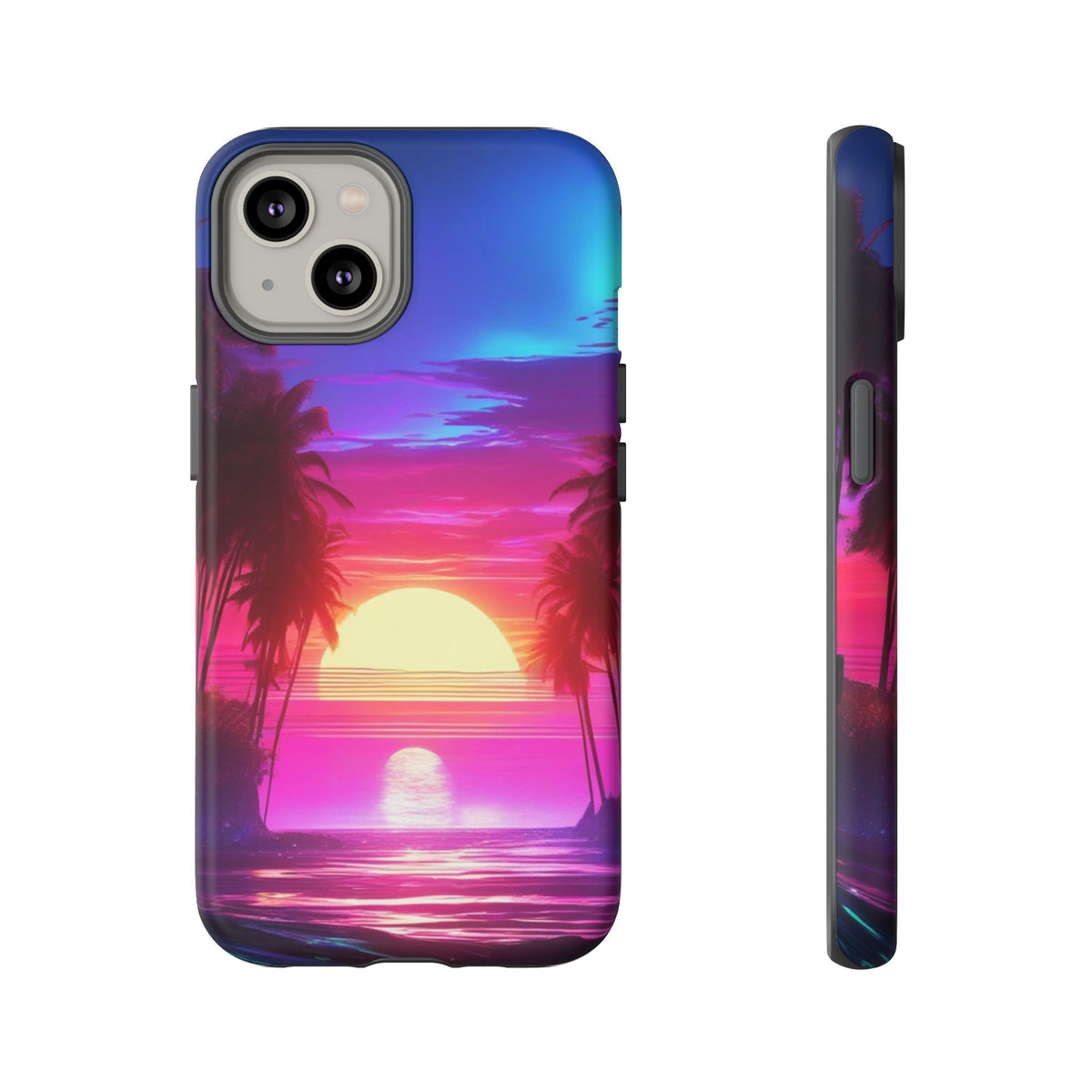 iPhone Tough Case Phone Case for iPhone 14\15\16 – Dual Layer, Matte/Glossy Finish, Wireless Charging Compatible