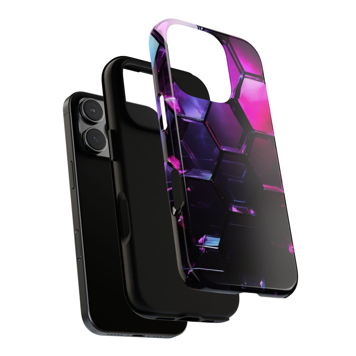 iPhone Tough Case Phone Case for iPhone 14\15\16 – Dual Layer, Matte/Glossy Finish, Wireless Charging Compatible