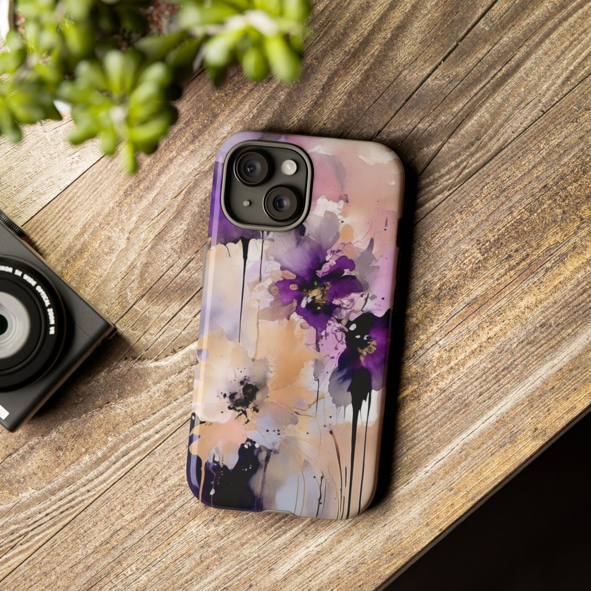iPhone Tough Case Phone Case for iPhone 15\16 – Dual Layer, Matte/Glossy Finish, Wireless Charging Compatible