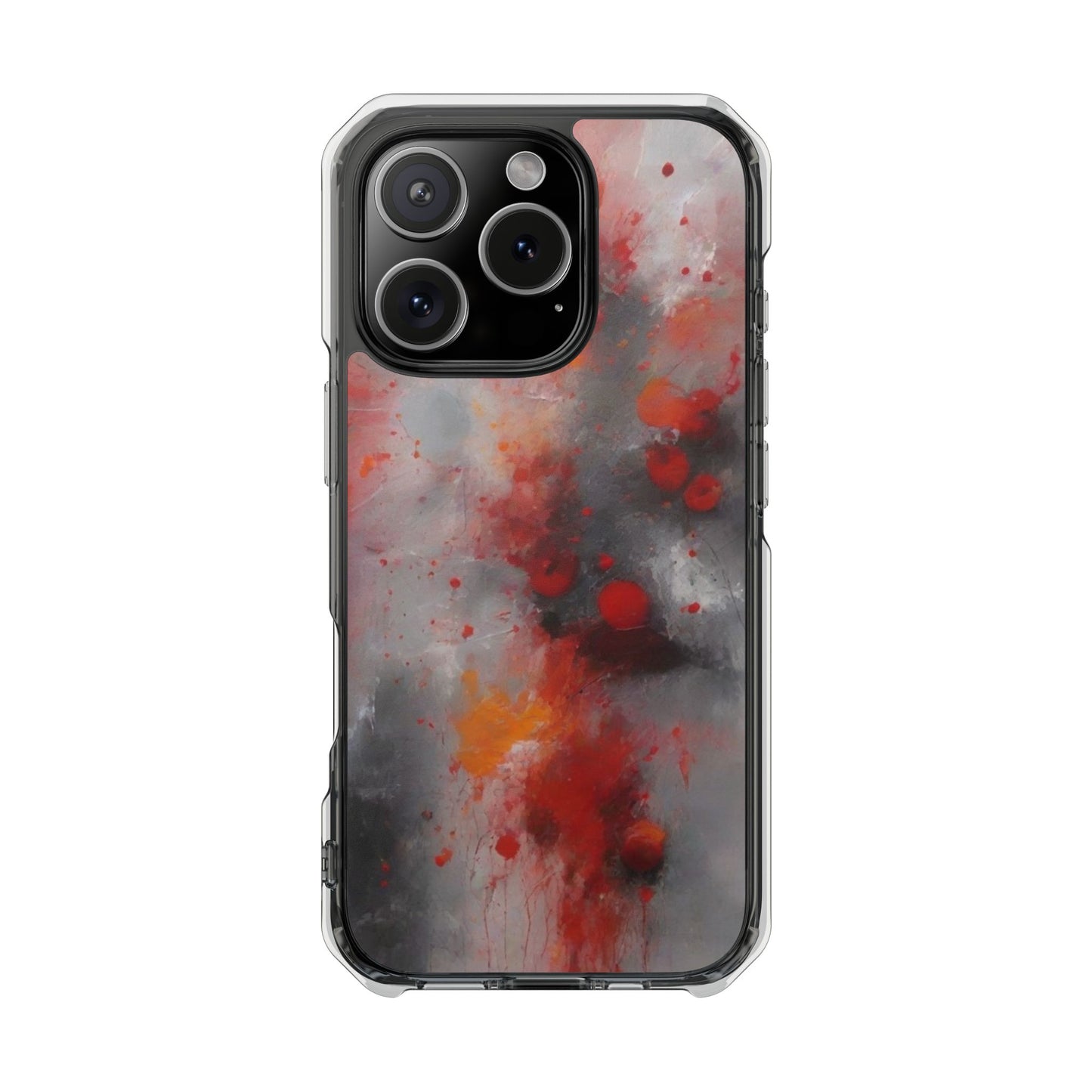 Magnetic Phone Case for iPhone 16/15/14 | Stylish Clear Impact Case, Trendy Protection for iPhone, Unique Gifts for Tech Lovers, Modern Aesthetic