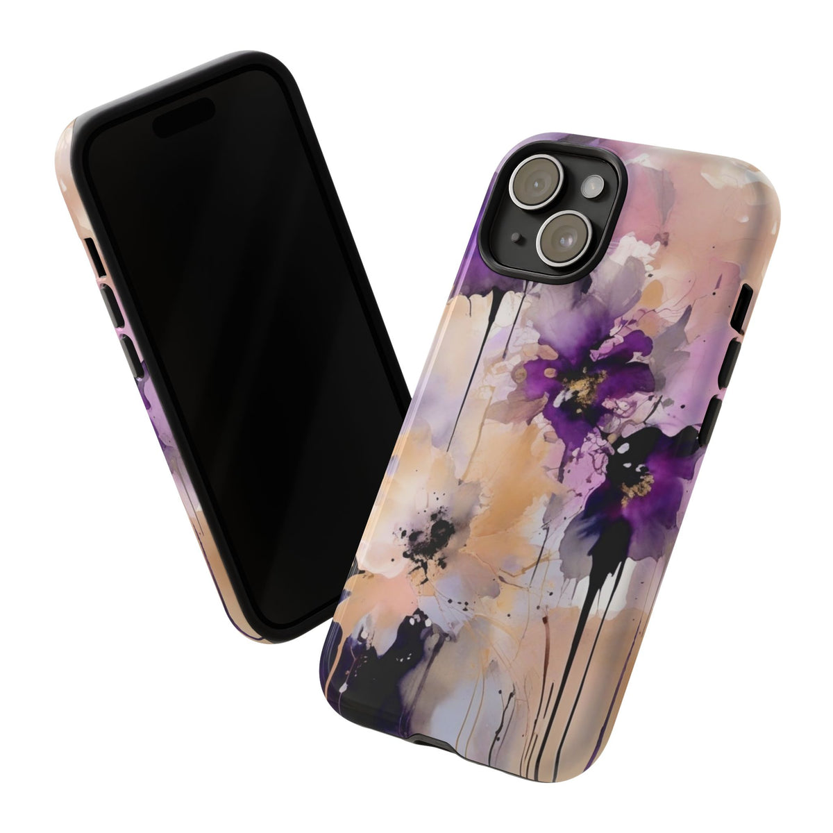 iPhone Tough Case Phone Case for iPhone 15\16 – Dual Layer, Matte/Glossy Finish, Wireless Charging Compatible