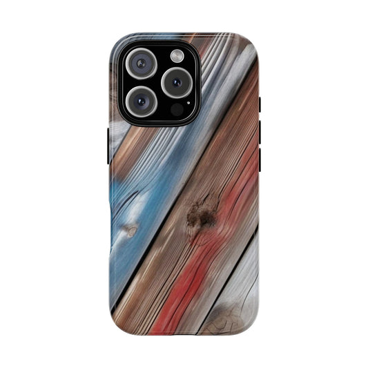 Wooden Texture Phone Case for iPhone 17/16/15/14: Rustic Chic, Tough Protective Cover for Nature Lovers, Birthday Gifts, Unique Tech Accessories