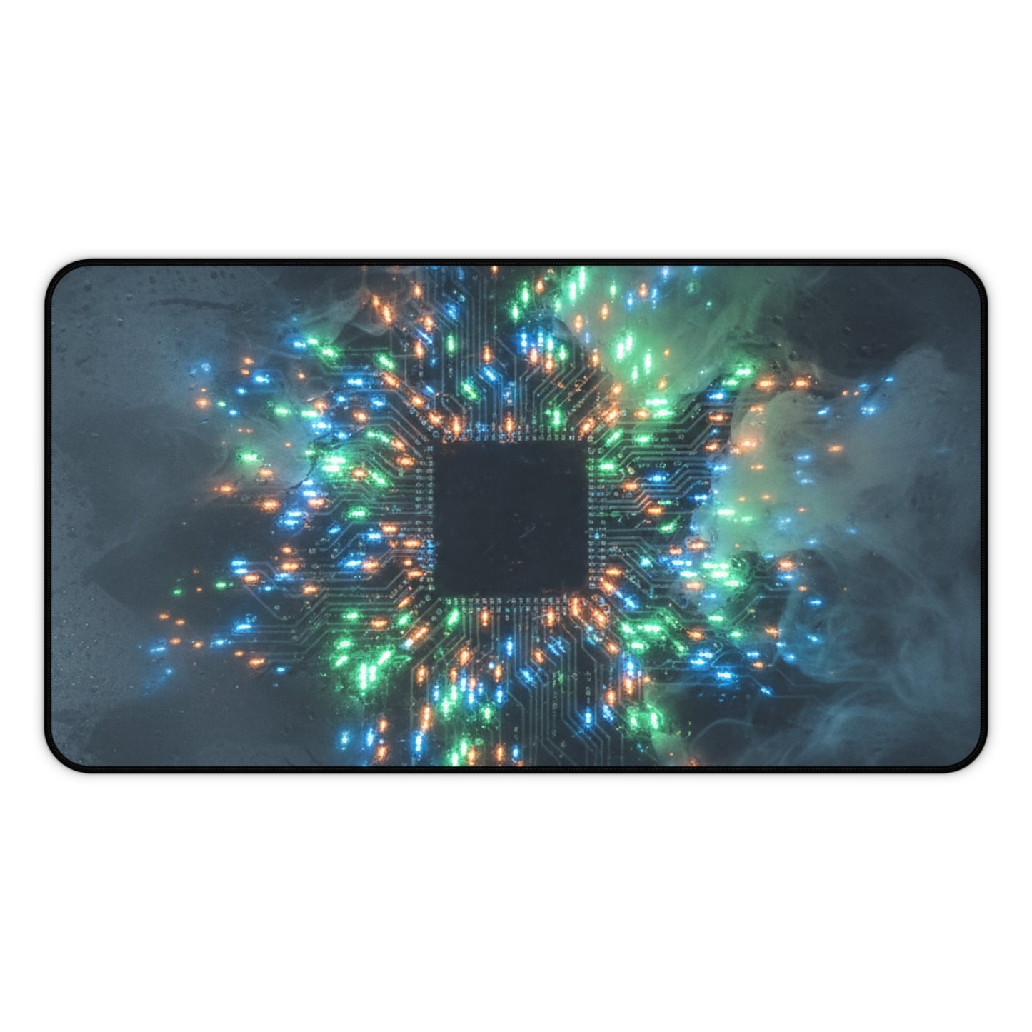 Large Gaming Mouse Pad – Premium Mouse Pad & Tech Accessory for Home & Office, Premium Desk Mat, Gaming Mouse Pad, Non-slip, Tech Core LED Burst Desk Mat — RGB Circuit Gamer Mouse Pad