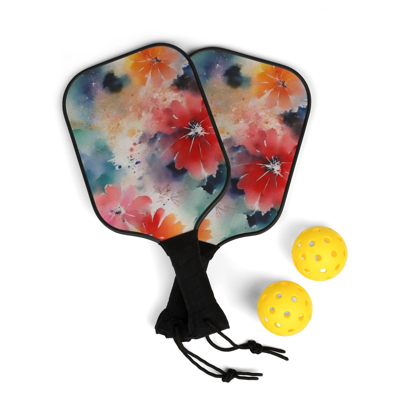 Pickleball Kit – Durable Wooden Paddles, Portable Set with Balls & Carry Bag for All Skill Levels - Perfect for Outdoor Fun!