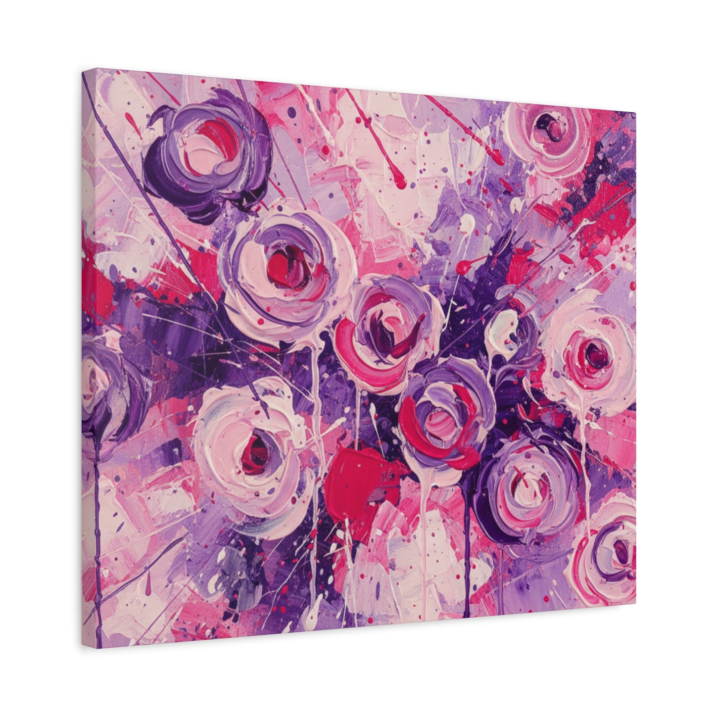 Abstract Art Canvas Print – Premium canvas print, Modern Wall Art, Matte Canvas, Ready to Hang, Home & Office Décor, Floral Abstract Canvas Print — Stretched Matte Wall Art