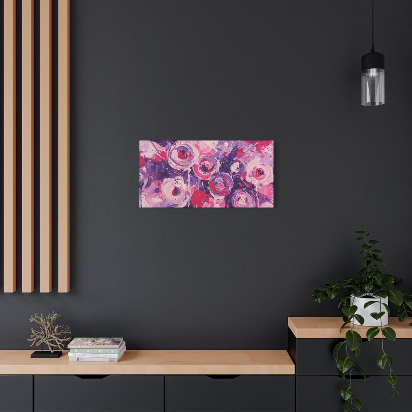 Abstract Art Canvas Print – Premium canvas print, Modern Wall Art, Matte Canvas, Ready to Hang, Home & Office Décor, Floral Abstract Canvas Print — Stretched Matte Wall Art