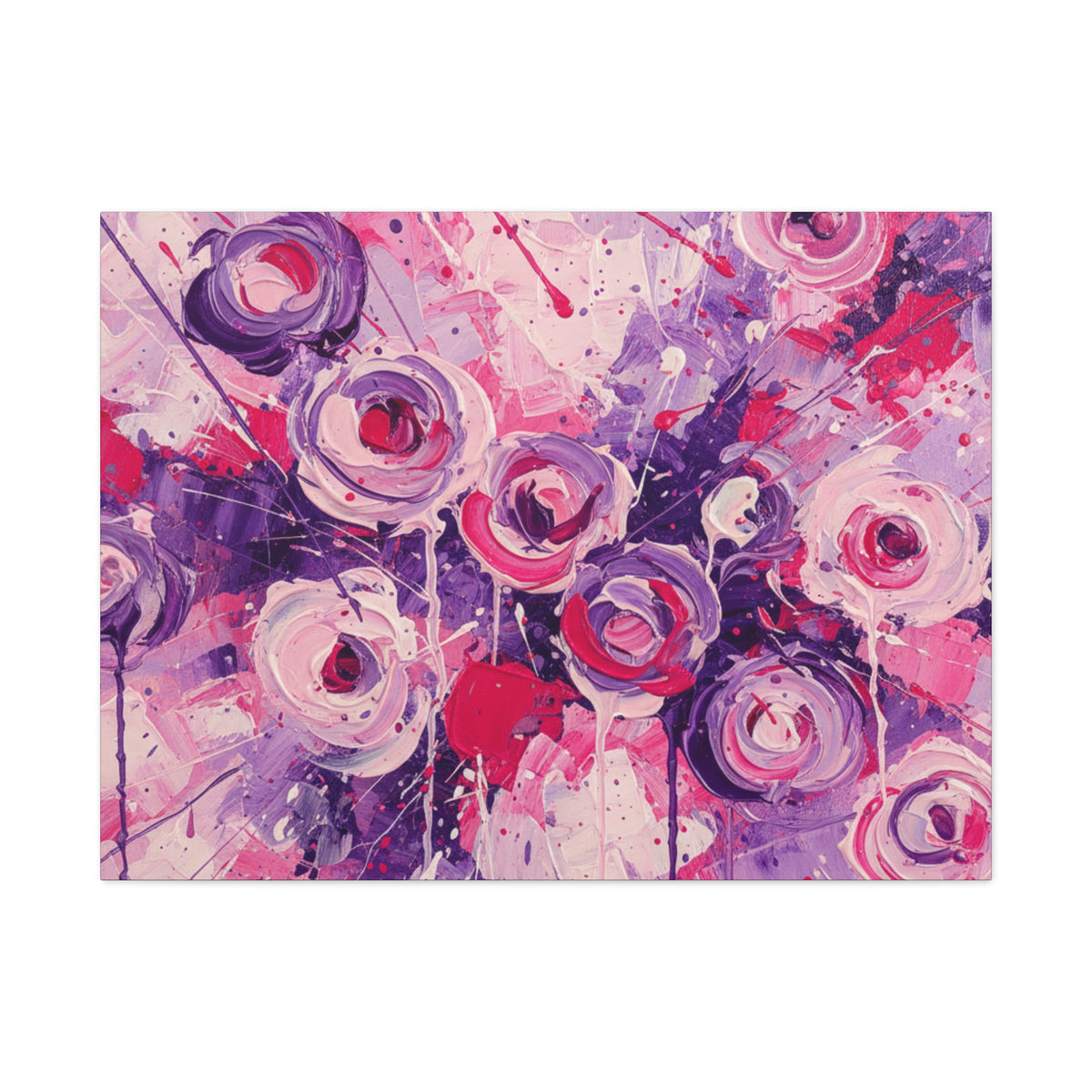 Abstract Art Canvas Print – Premium canvas print, Modern Wall Art, Matte Canvas, Ready to Hang, Home & Office Décor, Floral Abstract Canvas Print — Stretched Matte Wall Art