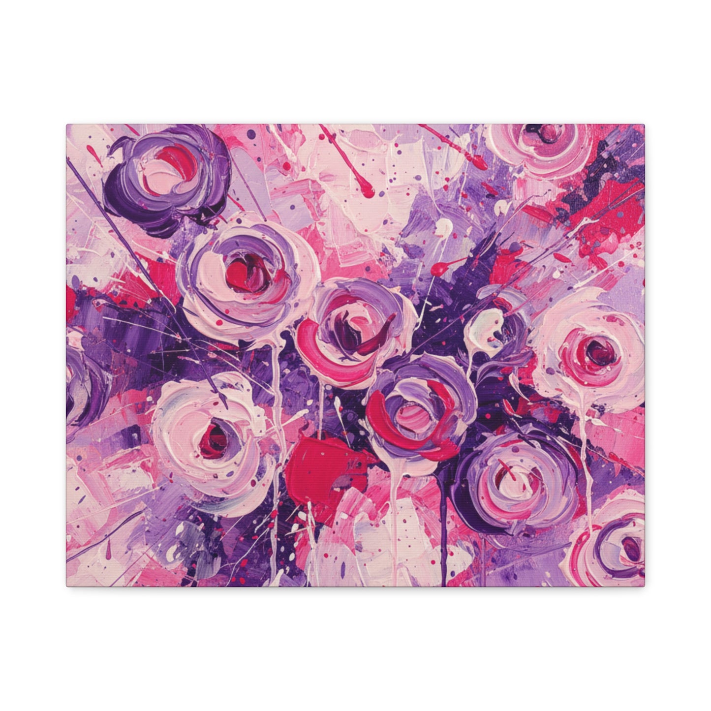 Abstract Art Canvas Print – Premium canvas print, Modern Wall Art, Matte Canvas, Ready to Hang, Home & Office Décor, Floral Abstract Canvas Print — Stretched Matte Wall Art