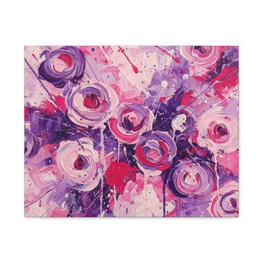 Abstract Art Canvas Print – Premium canvas print, Modern Wall Art, Matte Canvas, Ready to Hang, Home & Office Décor, Floral Abstract Canvas Print — Stretched Matte Wall Art