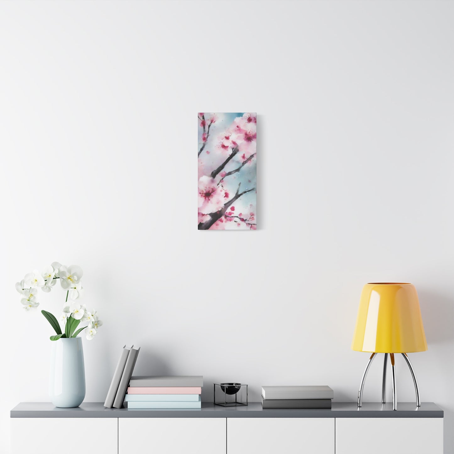 Abstract Art Canvas Print – Modern Wall Art, Digital Artwork, Matte Canvas, Ready to Hang, Home & Office Décor, Modern Wall Décor, Cherry Blossom Canvas Art - Floral Wall Decor
