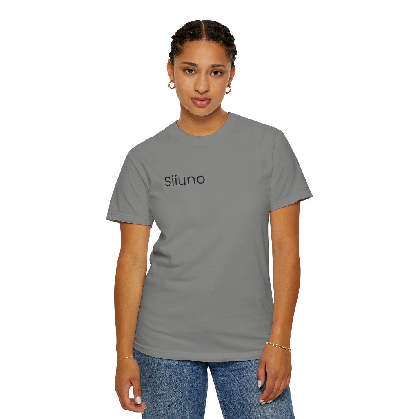 Siiuno Garment-Dyed T-shirt for Everyday Comfort, Unisex Tee for Casual Wear, Gift for Friends, Relaxed Style Tee, Versatile Summer Top