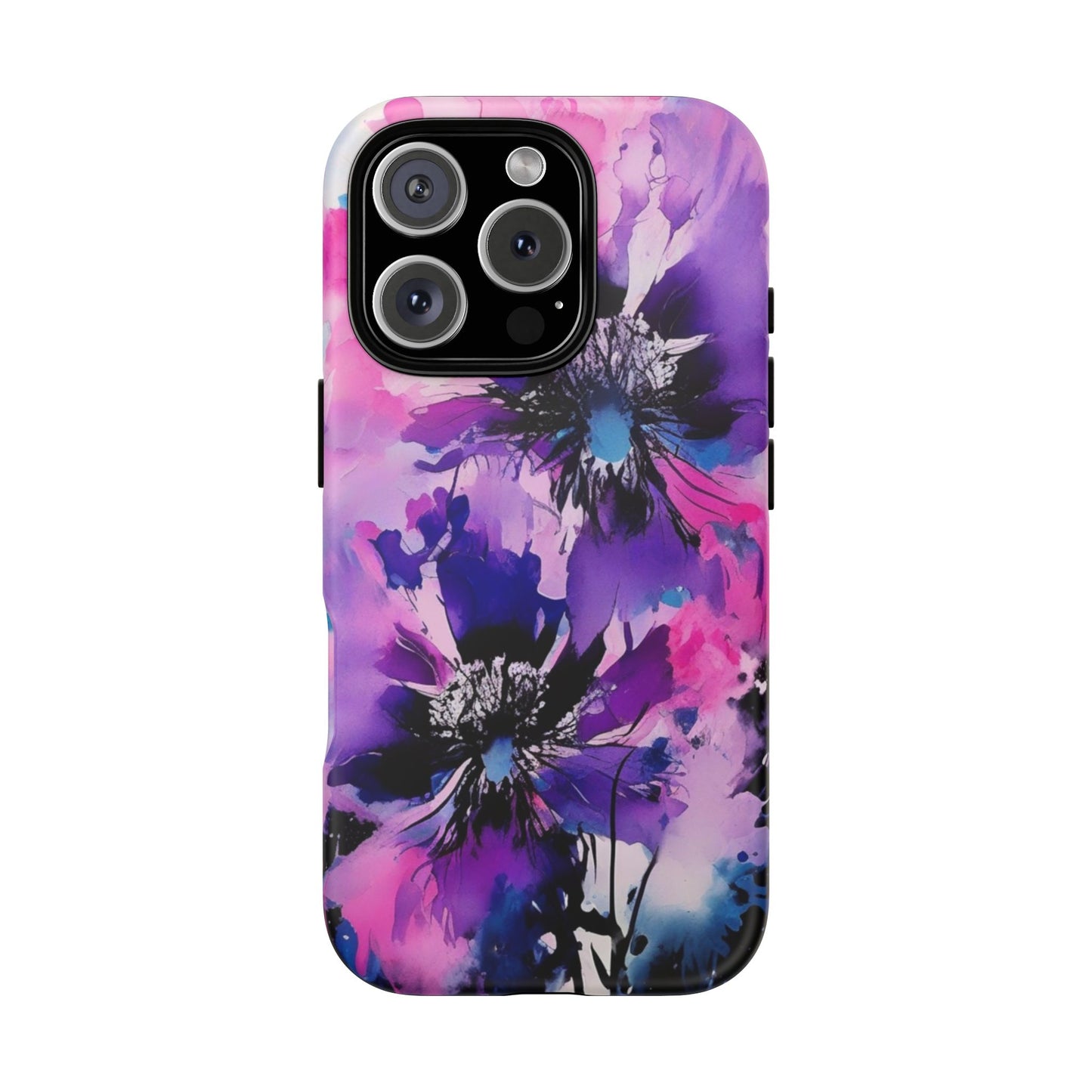 Floral Phone Case for iPhone 17\16\15\14\- Tough Cases, Stylish Cell Phone Cover, Floral Design, Gift for Her, Tech Accessory, Flower Print Phone Cover