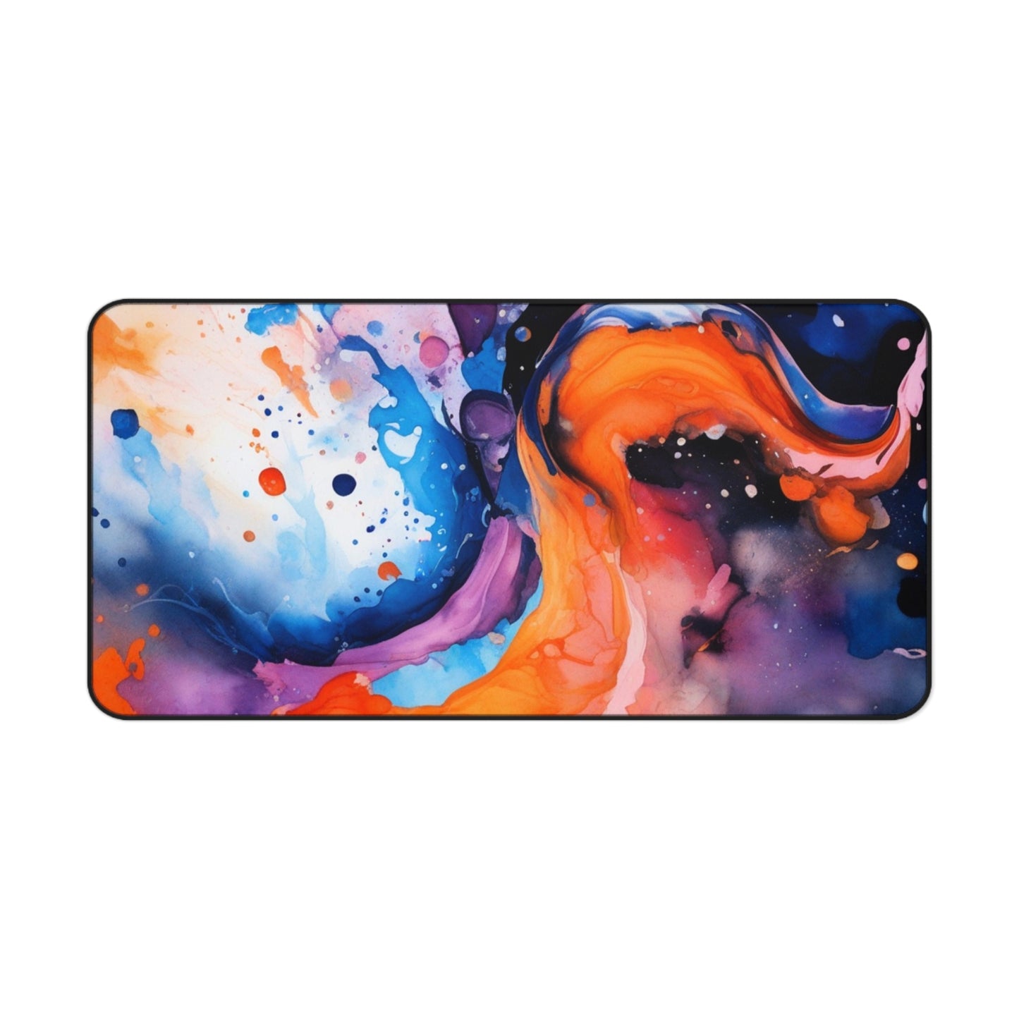 Large Gaming Mouse Pad – Premium Mouse Pad & Tech Accessory for Home & Office, Premium Desk Mat, Gaming Mouse Pad, Non-slip. Abstract Color Splash Desk Mat — Vibrant Fluid Art Mouse Pad