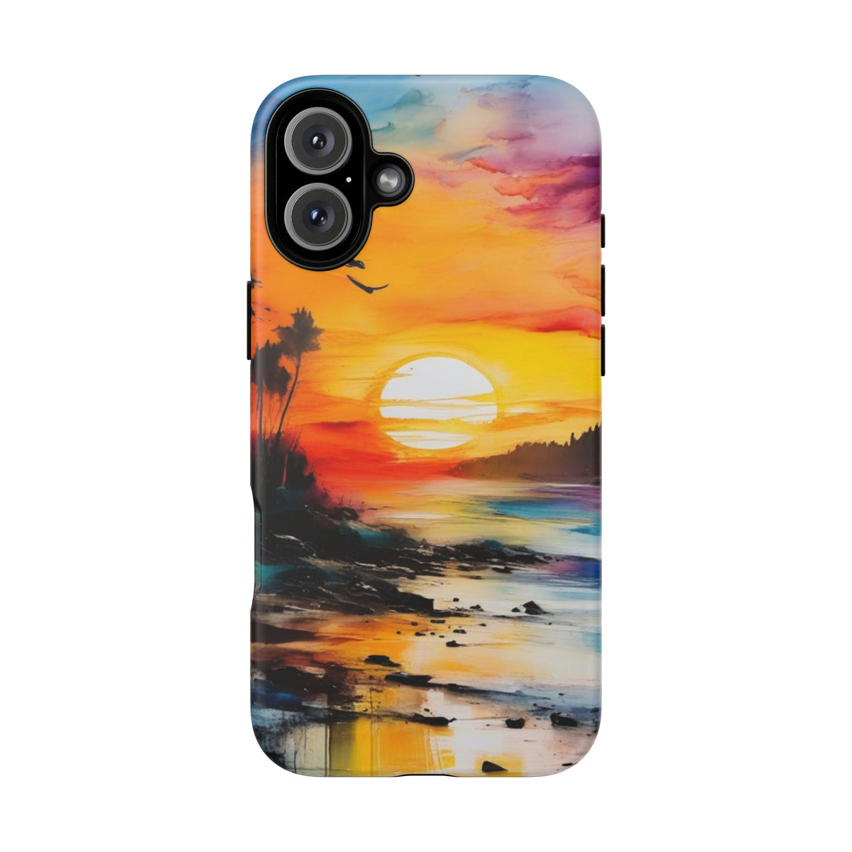 iPhone Tough Case Phone Case for iPhone 16/16 Plus/16 Pro/16 Pro Max – Dual Layer, Matte/Glossy Finish, Wireless Charging Compatible