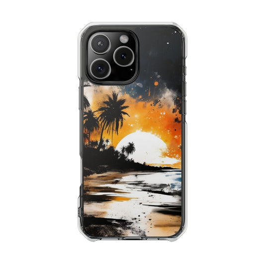 Magnetic Phone Case for iPhone 16/15/14 | Stylish Clear Impact Case, Trendy Protection for iPhone, Unique Gifts for Tech Lovers, Modern Aesthetic