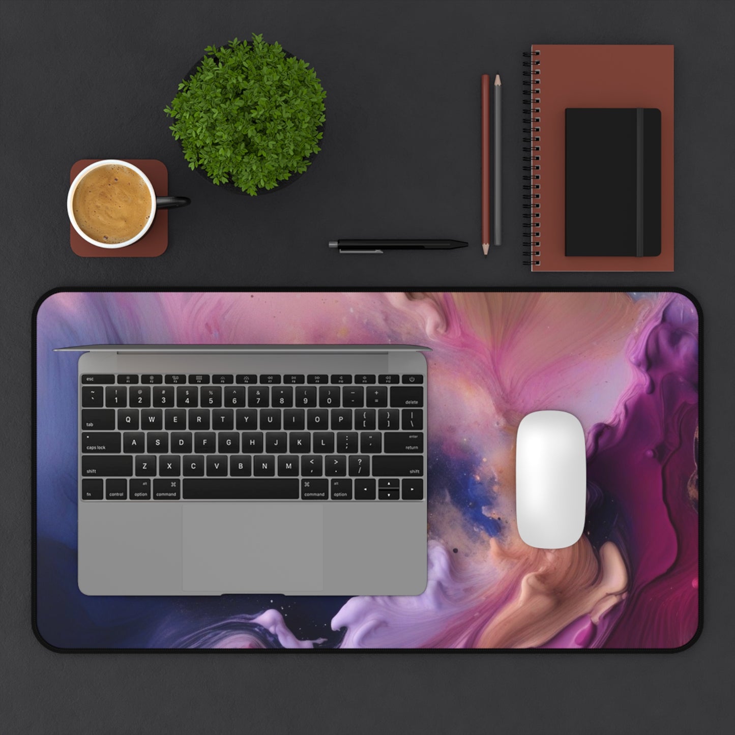 Large Gaming Mouse Pad – Premium Mouse Pad & Tech Accessory for Home & Office, Premium Desk Mat, Gaming Mouse Pad, Non-slip, Cosmic Abstract Desk Mat - Colorful Galaxy Design for Home Office & Gaming