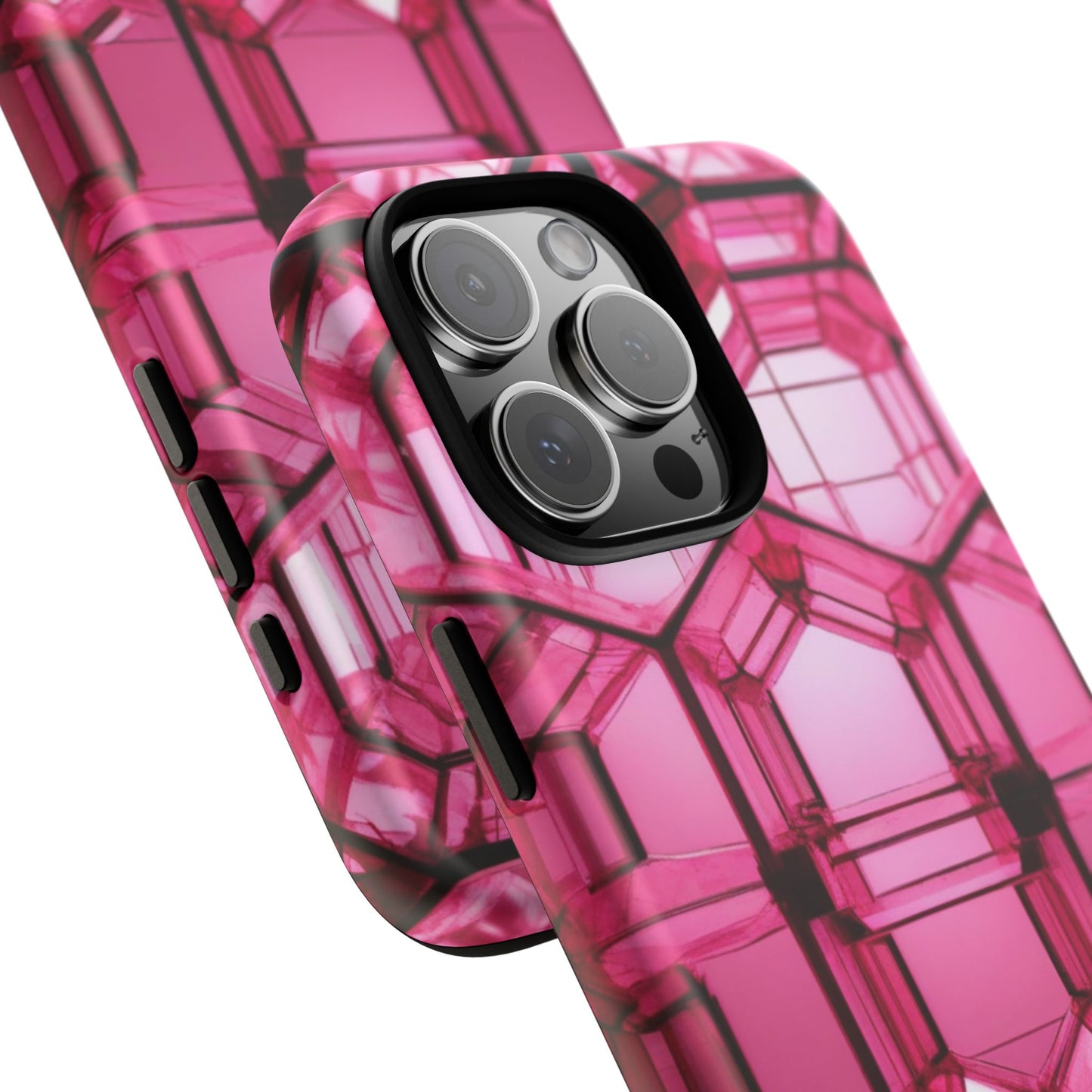 Stylish Pink Phone Case for iPhone 17/16/15/14, Gifts for Her