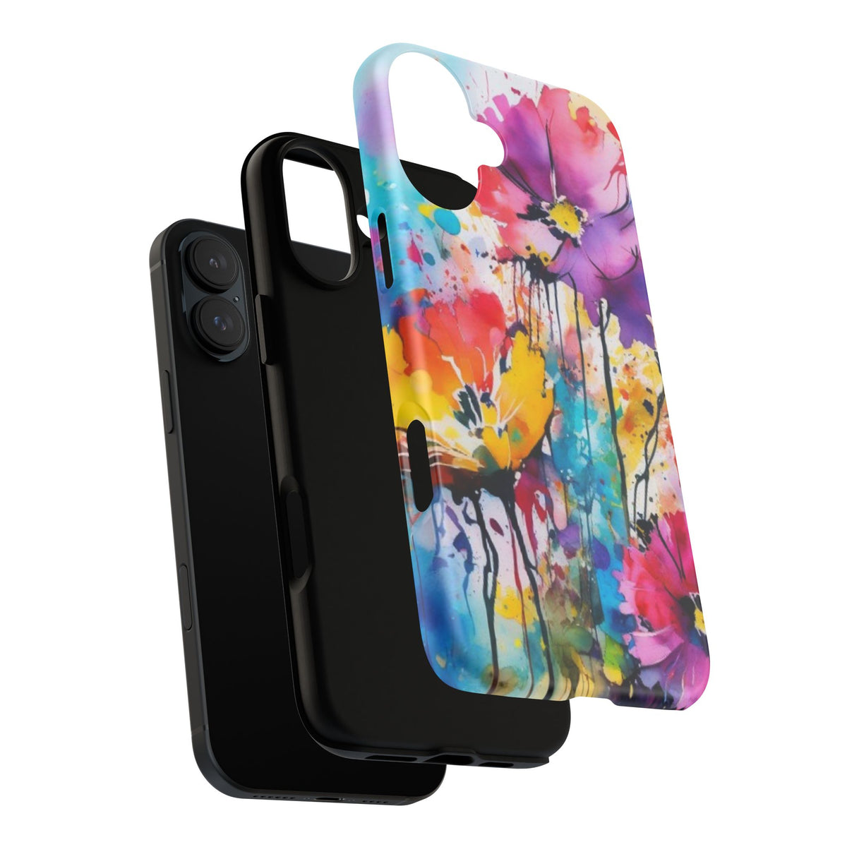 Tough Case Phone Case for iPhone 14,15,16 – Dual Layer, Matte/Glossy Finish, Wireless Charging Compatible