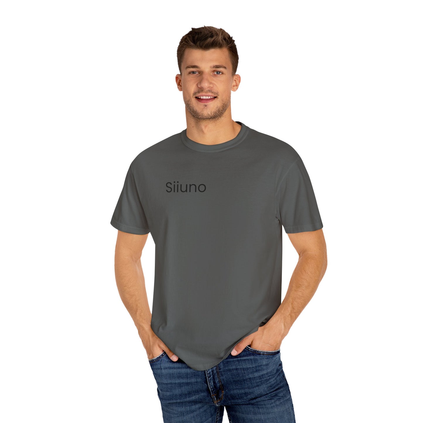 Siiuno Garment-Dyed T-shirt for Everyday Comfort, Unisex Tee for Casual Wear, Gift for Friends, Relaxed Style Tee, Versatile Summer Top