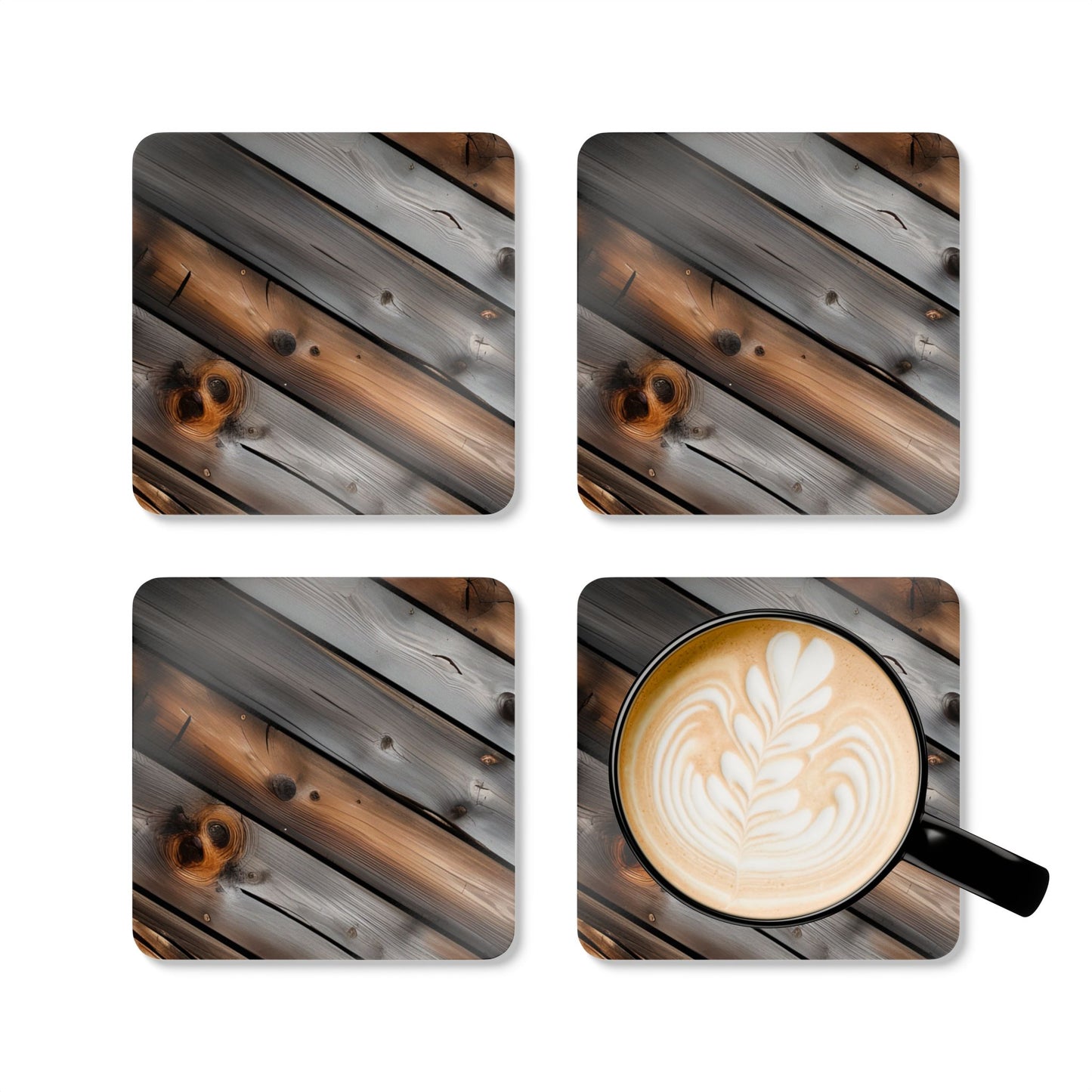 Rustic Corkwood Coaster Set - Perfect for Home Decor and Gift Giving, Kitchen Accessories