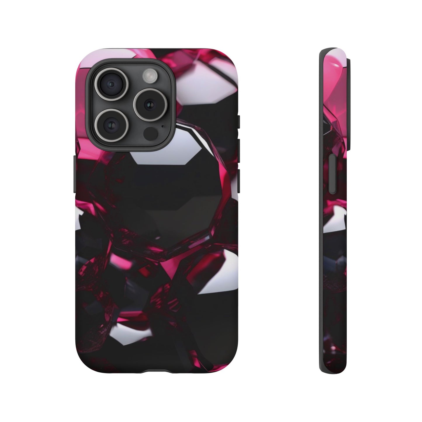 iPhone Tough Case Phone Case for iPhone 14\15\16\17 – Dual Layer, Matte/Glossy Finish, Wireless Charging Compatible