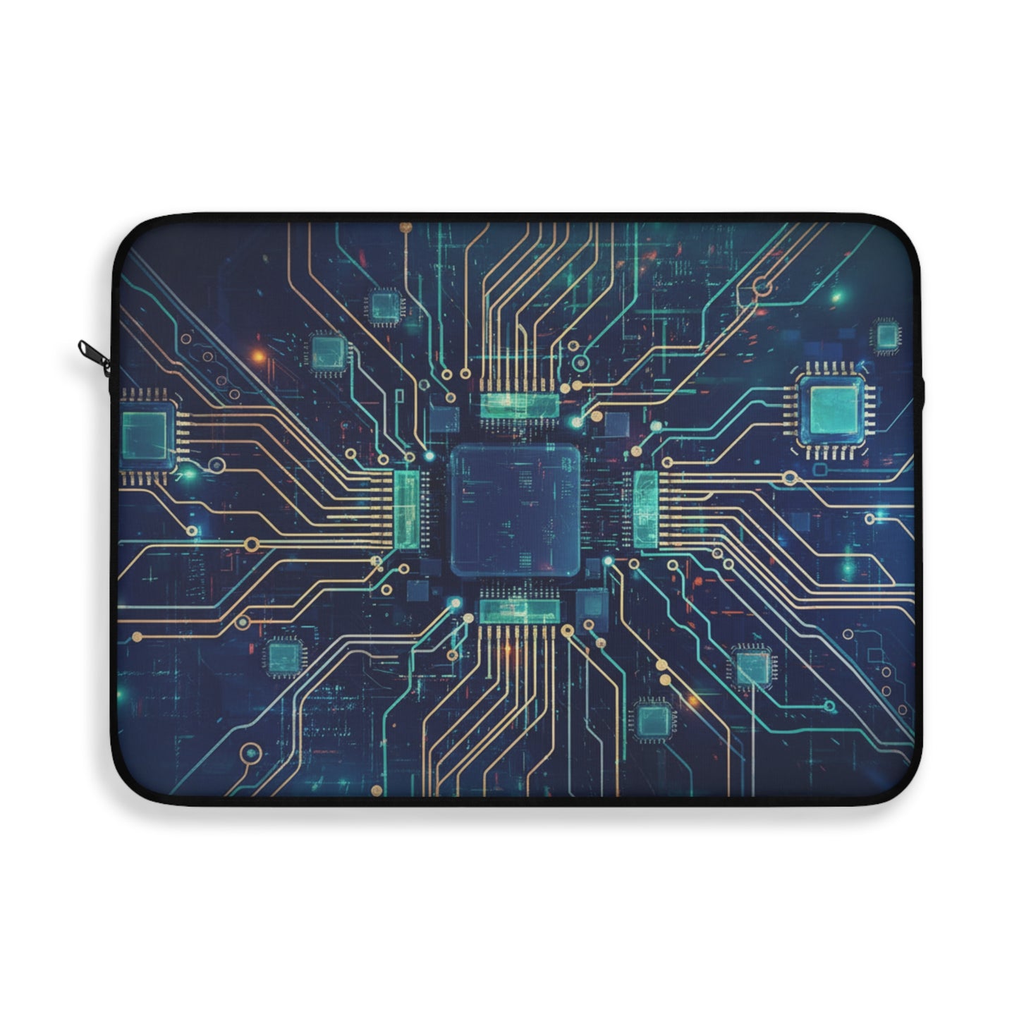 Laptop Sleeve - Modern Tech Accessory, Gift for Students, Stylish Computer Case, Office Essentials | Chic Device Protection for Tech Lovers, Modern Gift, College Essentials, Travel Accessory. Circuit...