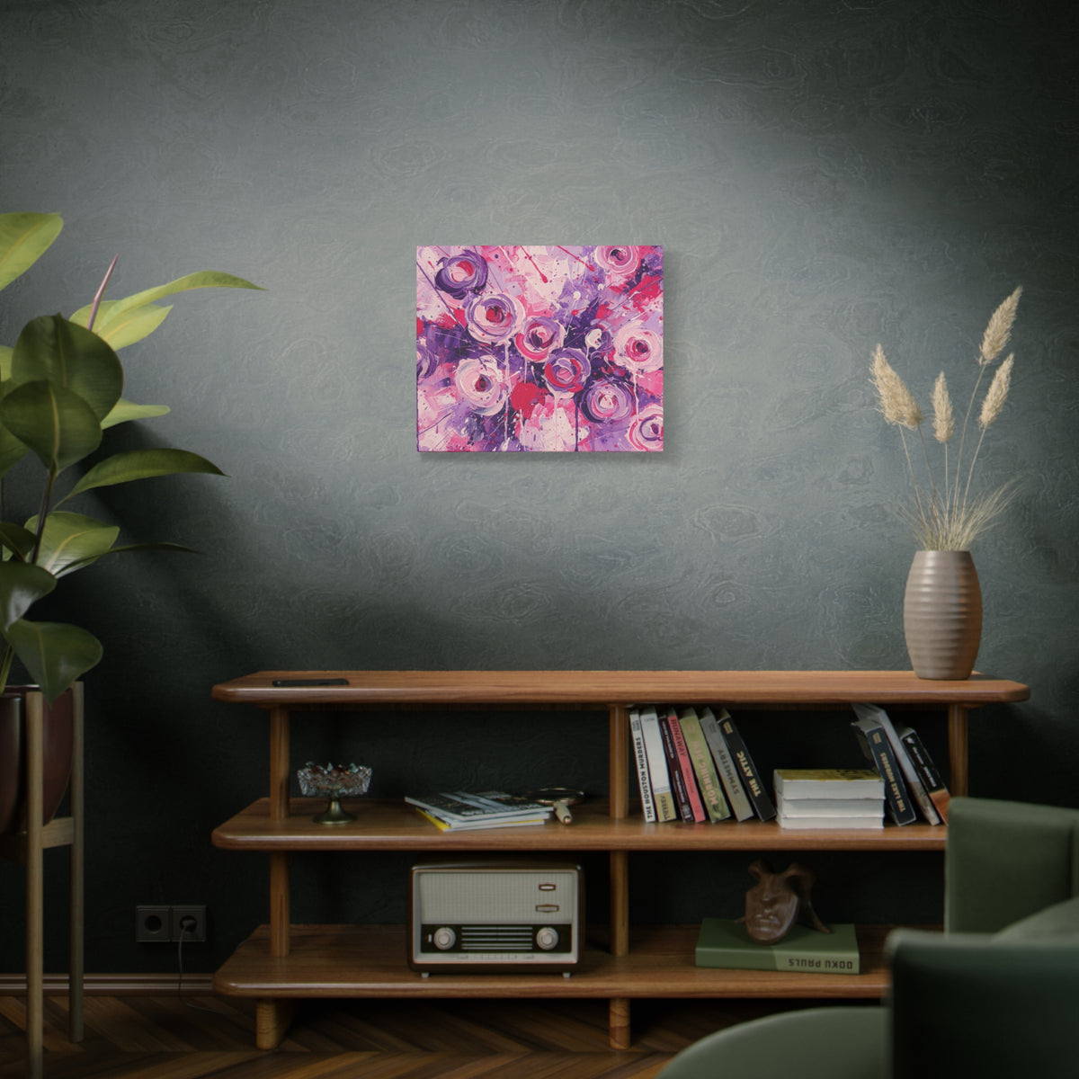 Abstract Art Canvas Print – Premium canvas print, Modern Wall Art, Matte Canvas, Ready to Hang, Home & Office Décor, Floral Abstract Canvas Print — Stretched Matte Wall Art
