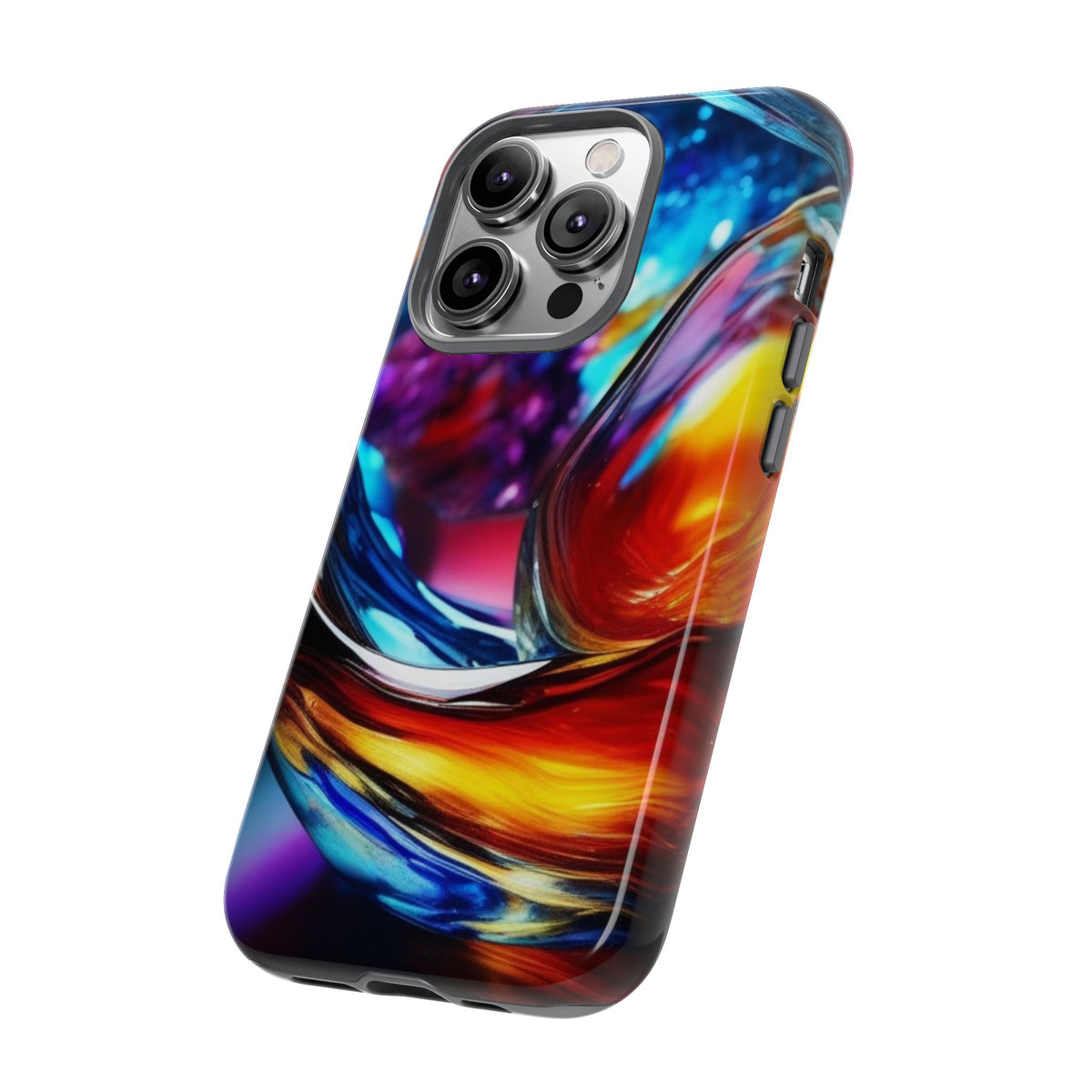 Vibrant Phone Case, Tough Cases for iPhone 17/16/15/14, Stylish Smartphone Cover, Colorful Mobile Accessories, Gift for Tech Lovers