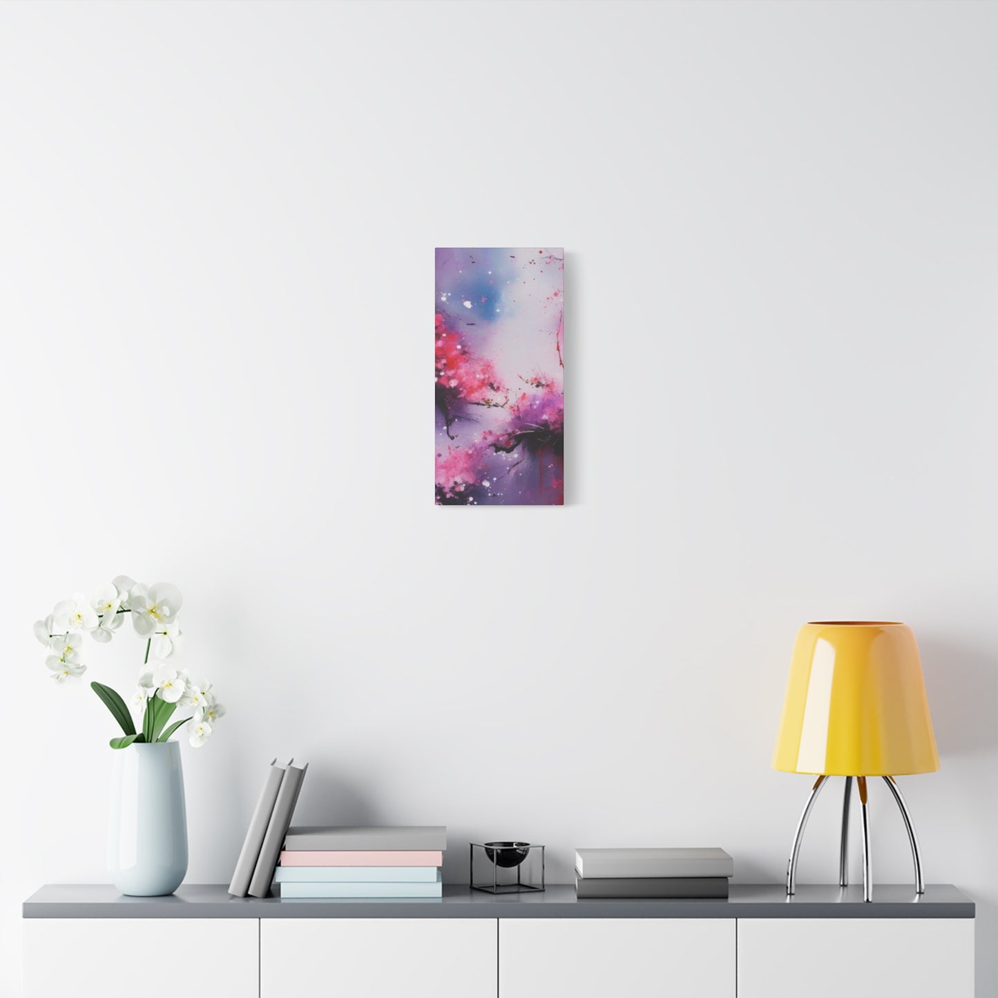 Abstract Art Canvas Print – Modern Wall Art, Cherry Blossoms, Mother's Day, Birthday, Digital Artwork, Matte Canvas, Ready to Hang, Home & Office Décor, Modern Wall Décor