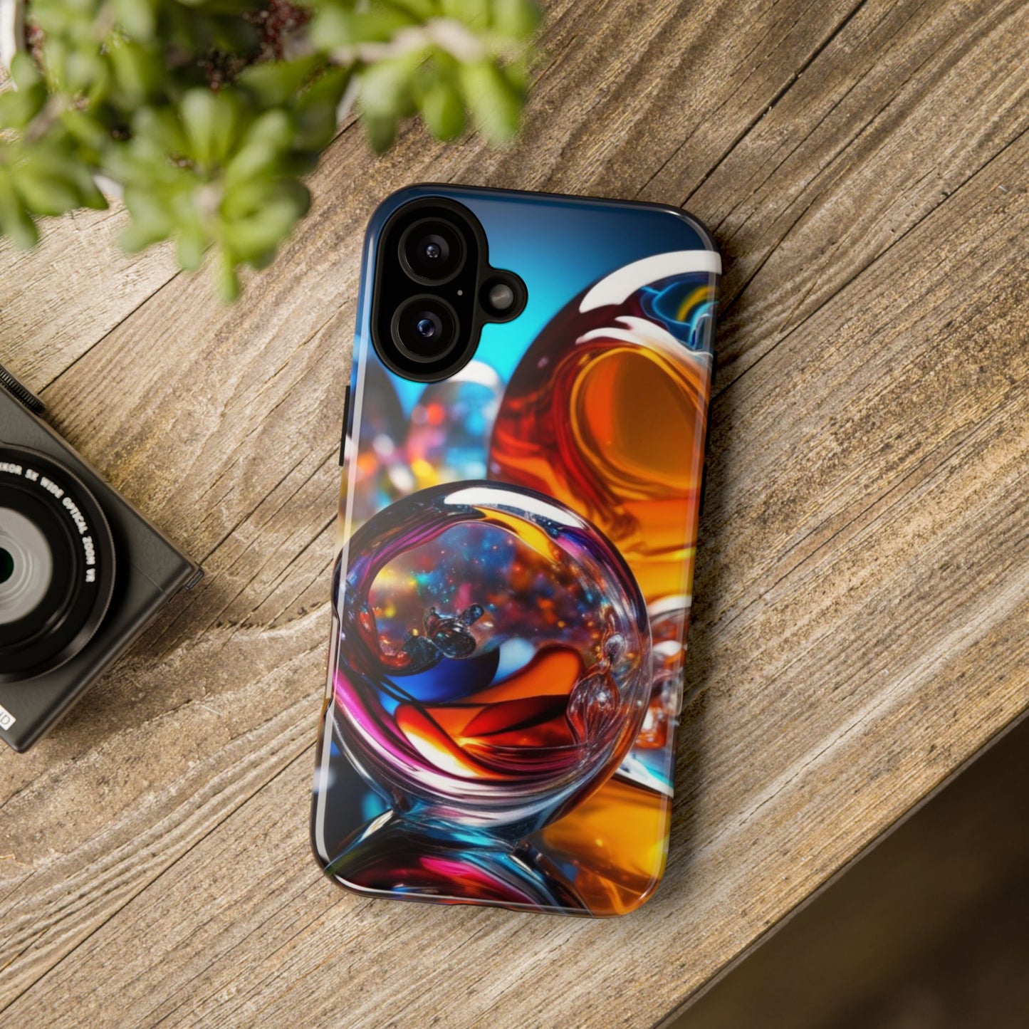 iPhone Tough Case Phone Case for iPhone 14\15\16 – Dual Layer, Matte/Glossy Finish, Wireless Charging Compatible