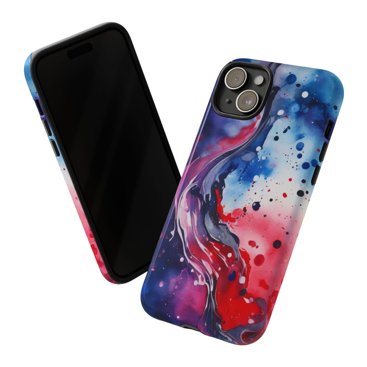 Abstract Galaxy Tough Phone Case  for iPhone 17/16/15/14 – Protective Cover