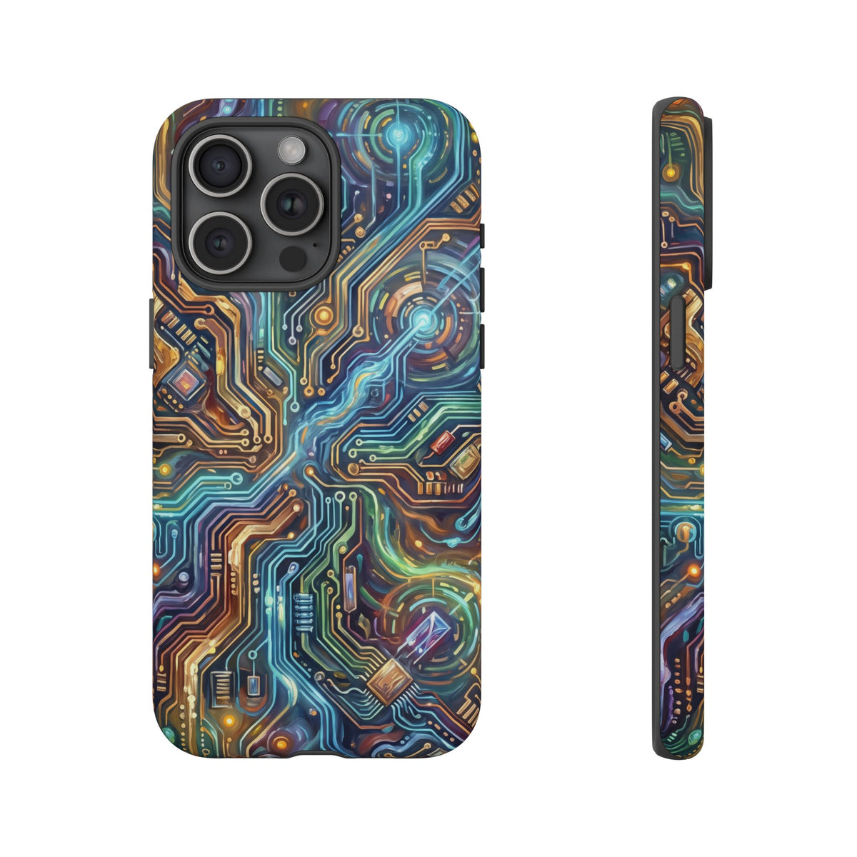 iPhone Tough Cases Phone Cases for iPhone 14\15\16\17\18 – Dual Layer, Matte/Glossy Finish, Wireless Charging Compatible.
